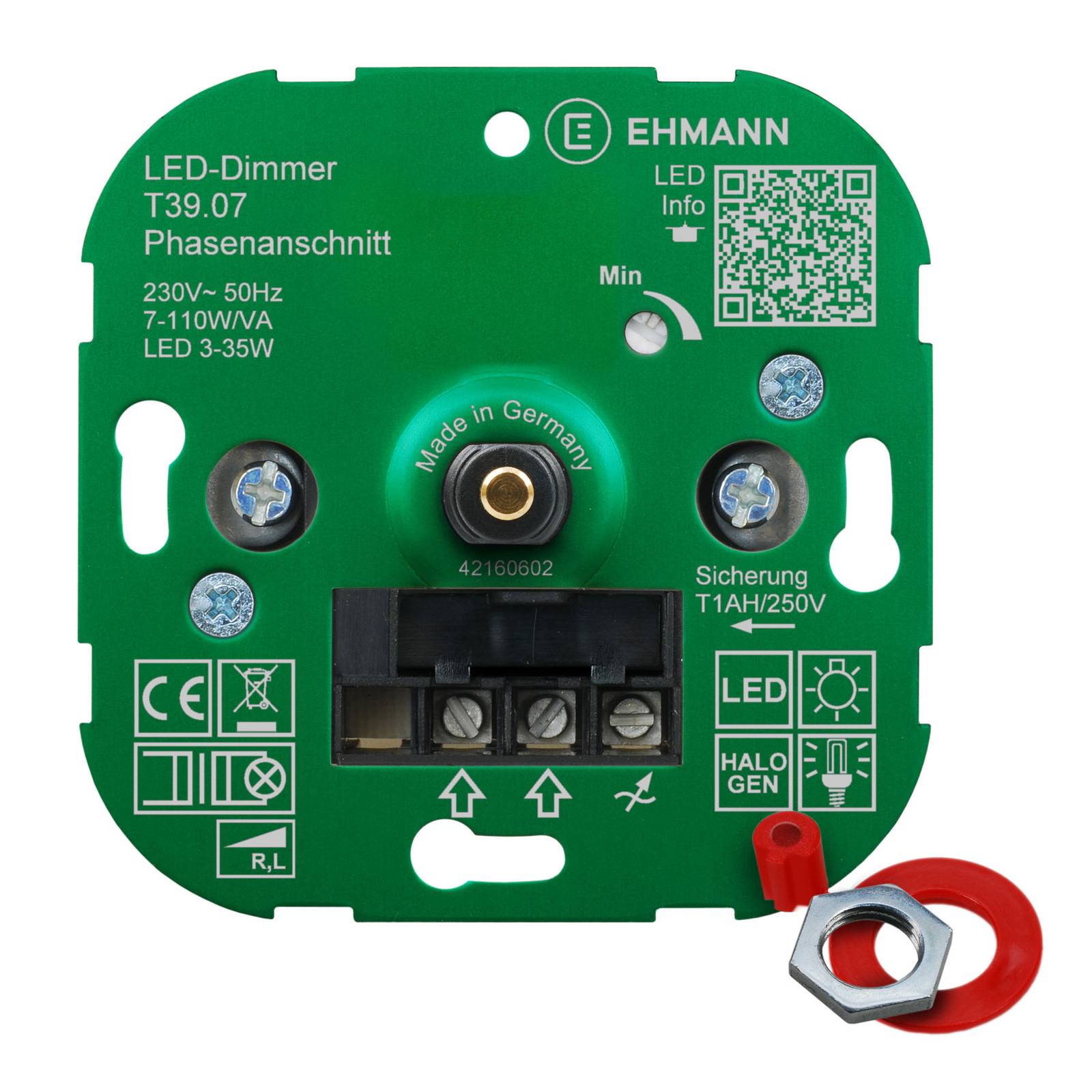 EHMANN T39 LED-Dimmer Phasenanschnitt, 3-35W