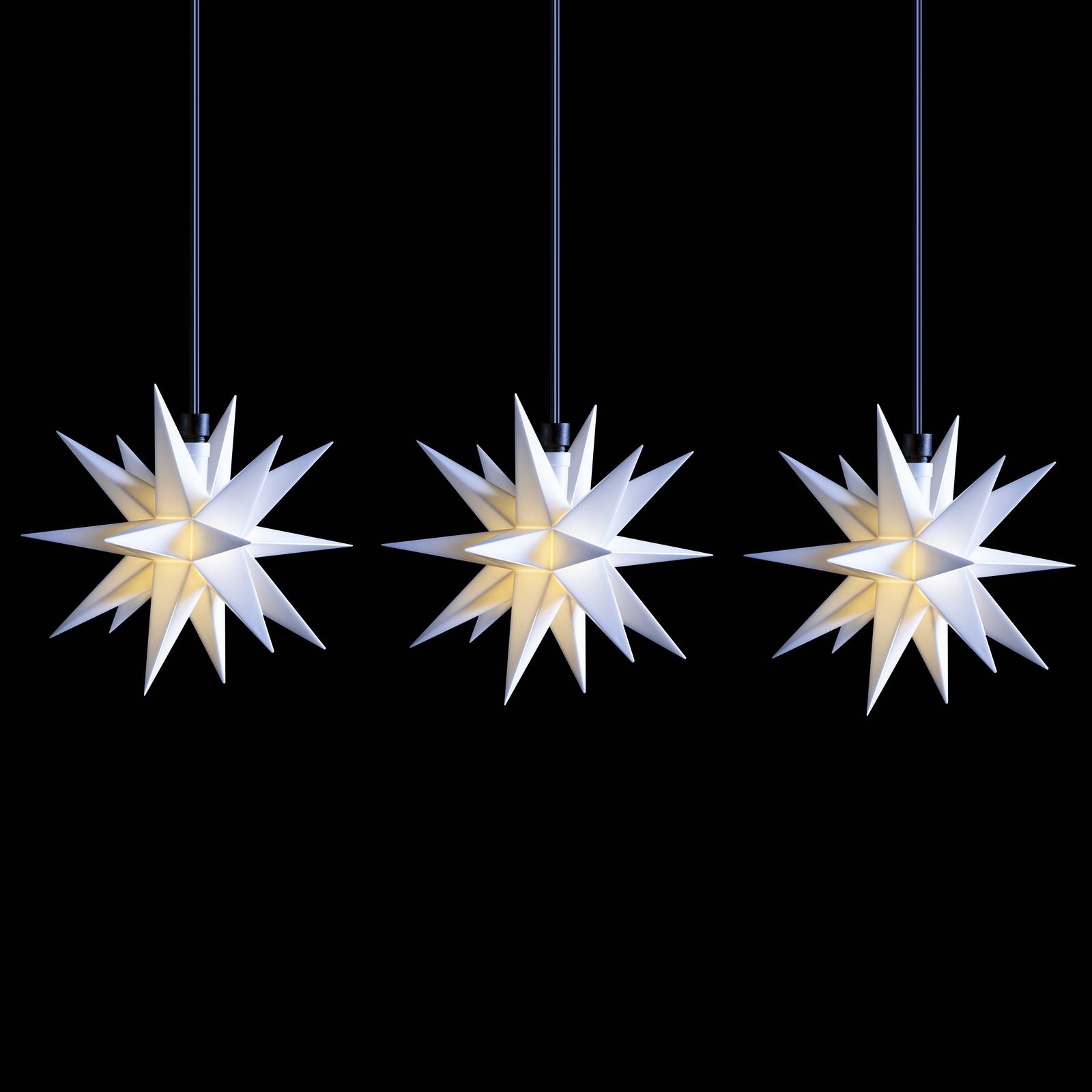 STERNTALER LED-Lichterkette Mini-Sterne außen 3-fl. weiß