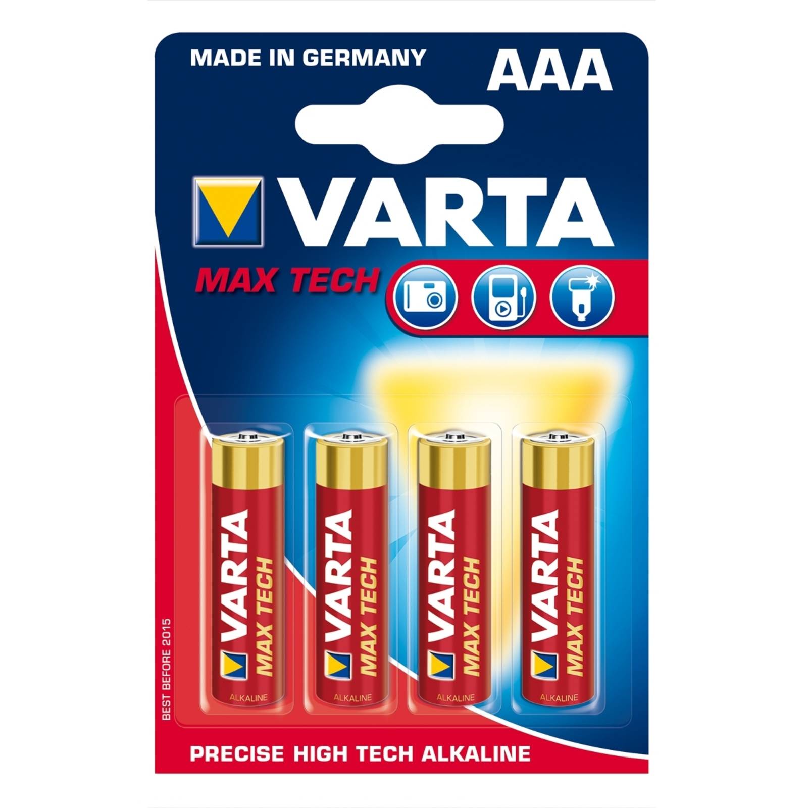 Varta Max Tech Batterien AAA Micro 4703 in 4-er Blister