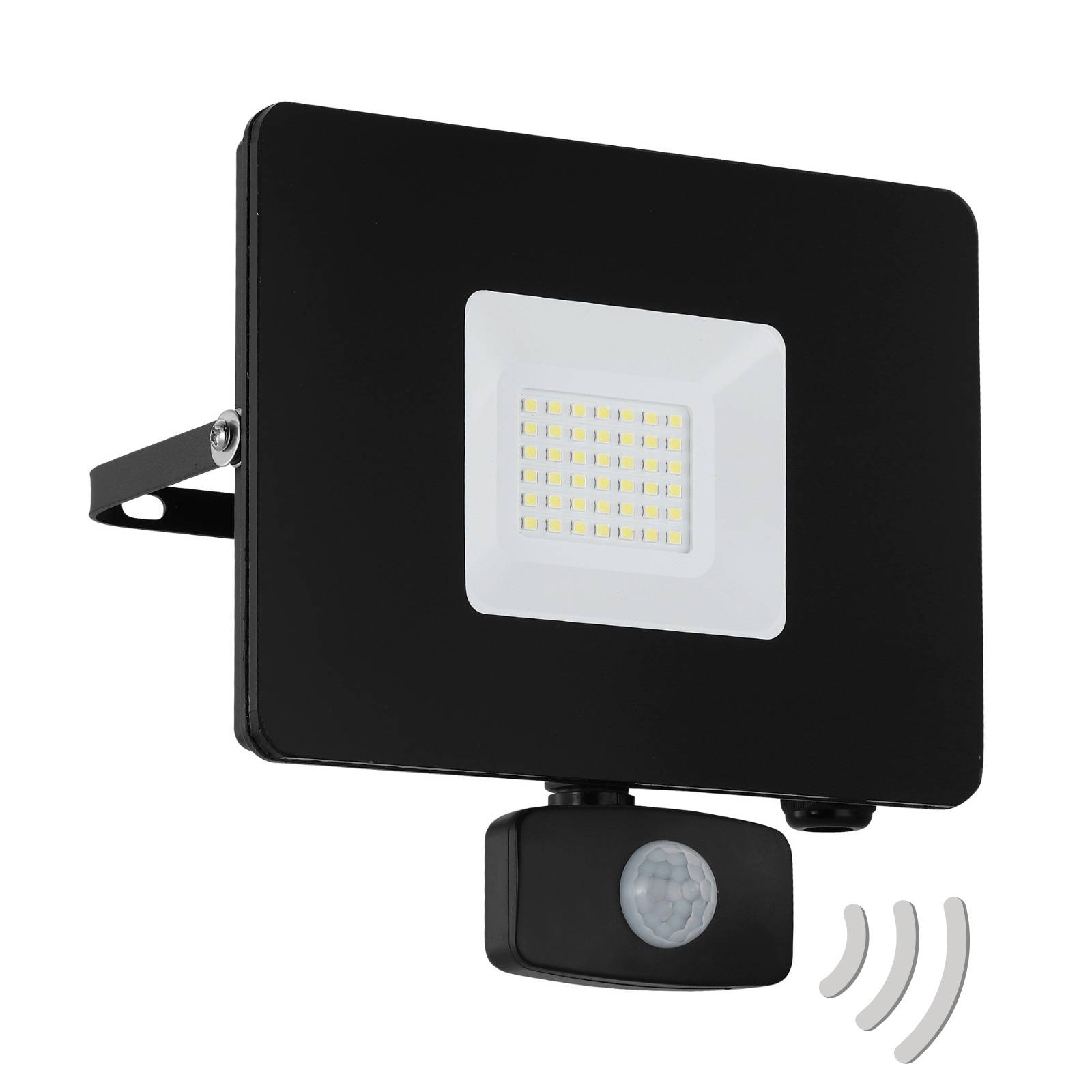 EGLO LED-Außenstrahler Faedo 3 mit Sensor, schwarz, 30W