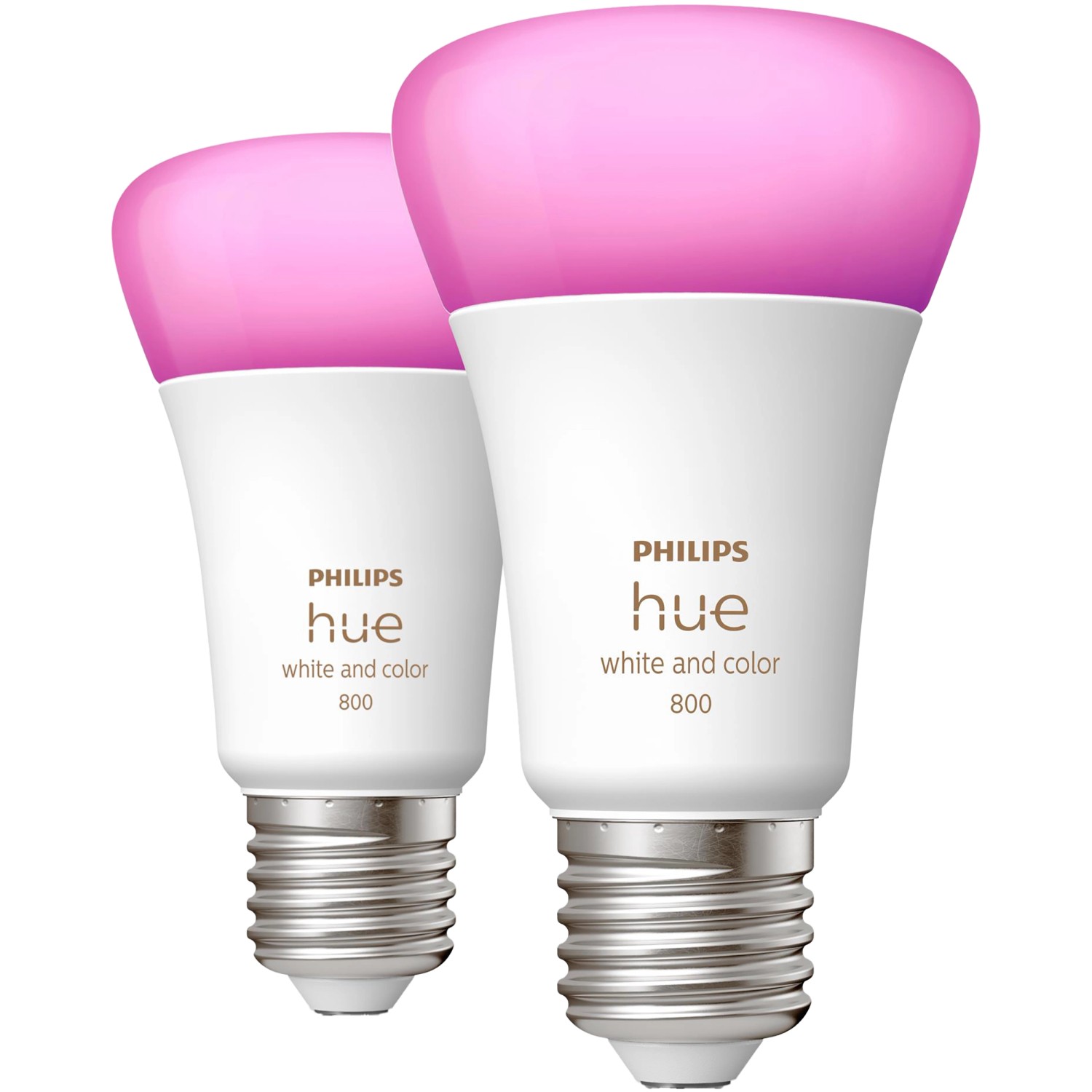 Philips Hue LED-Leuchtmittel White & Color Ambiance E27 2 x 570 lm 6,5 W 2er-Pack
