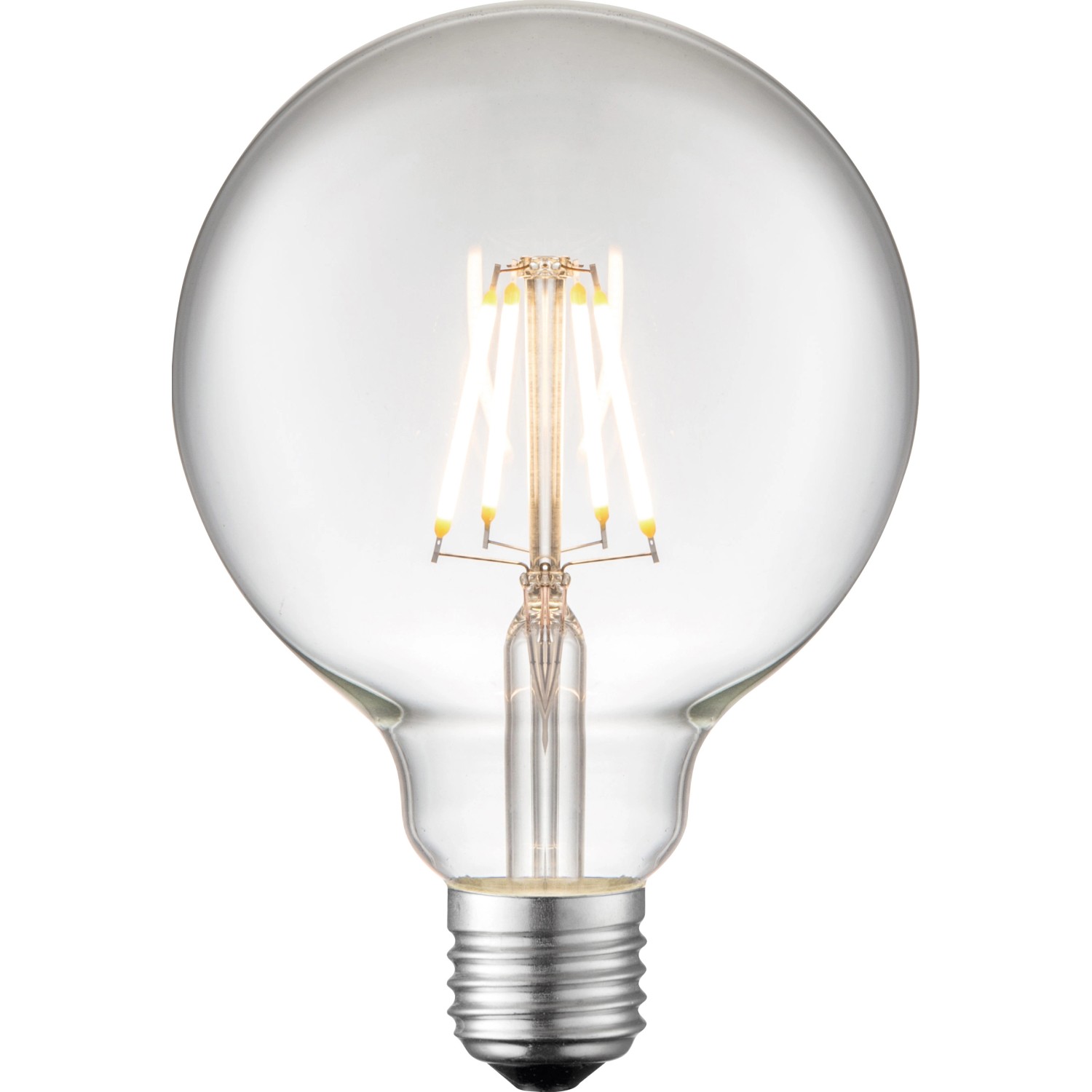 LeuchtenDirekt by Neuhaus LED-Filament-Leuchtmittel Globeform E27 / 4 W (367 lm) Warmweiß