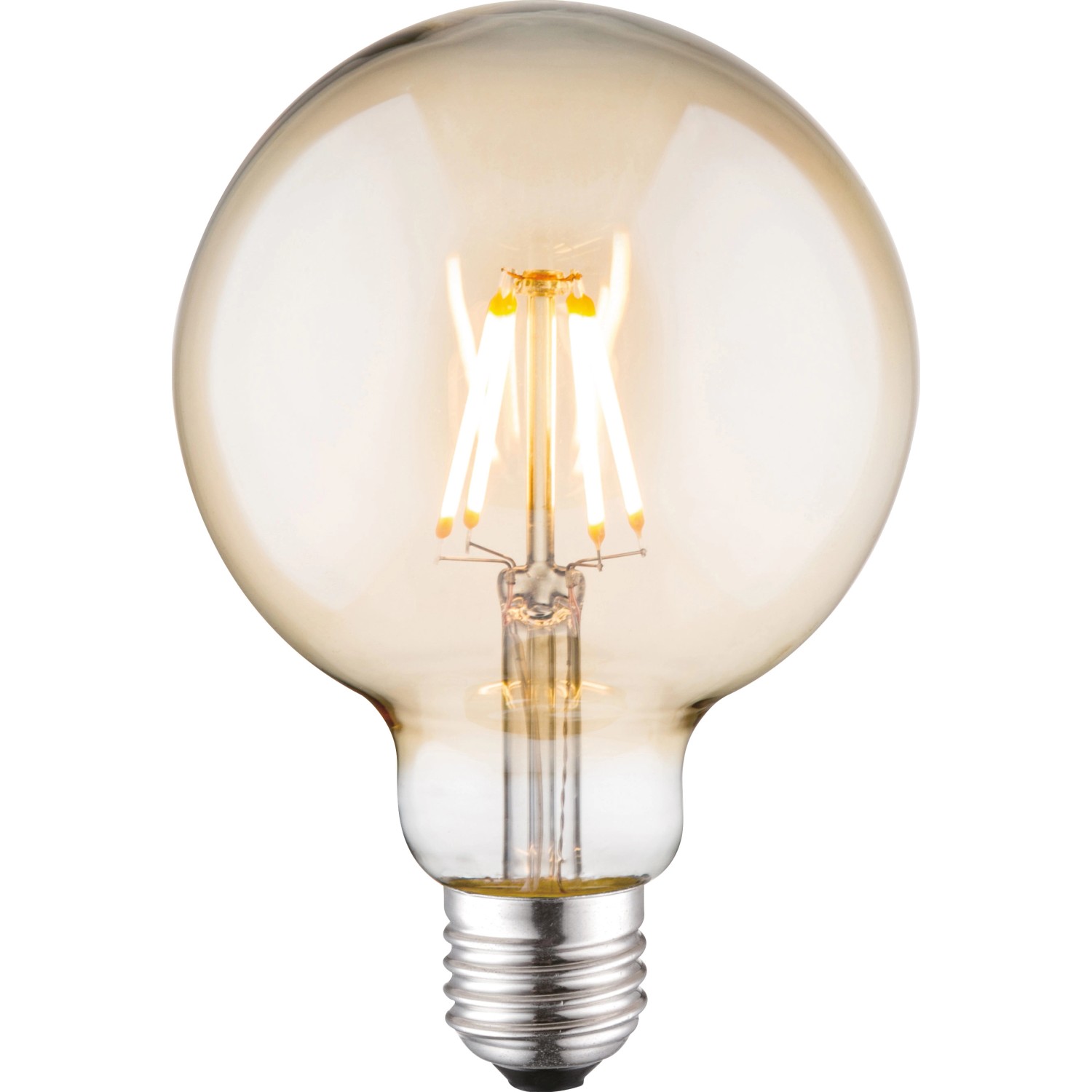 LeuchtenDirekt by Neuhaus LED-Filament-Leuchtmittel Globeform E27 / 4 W (346 lm) Warmweiß