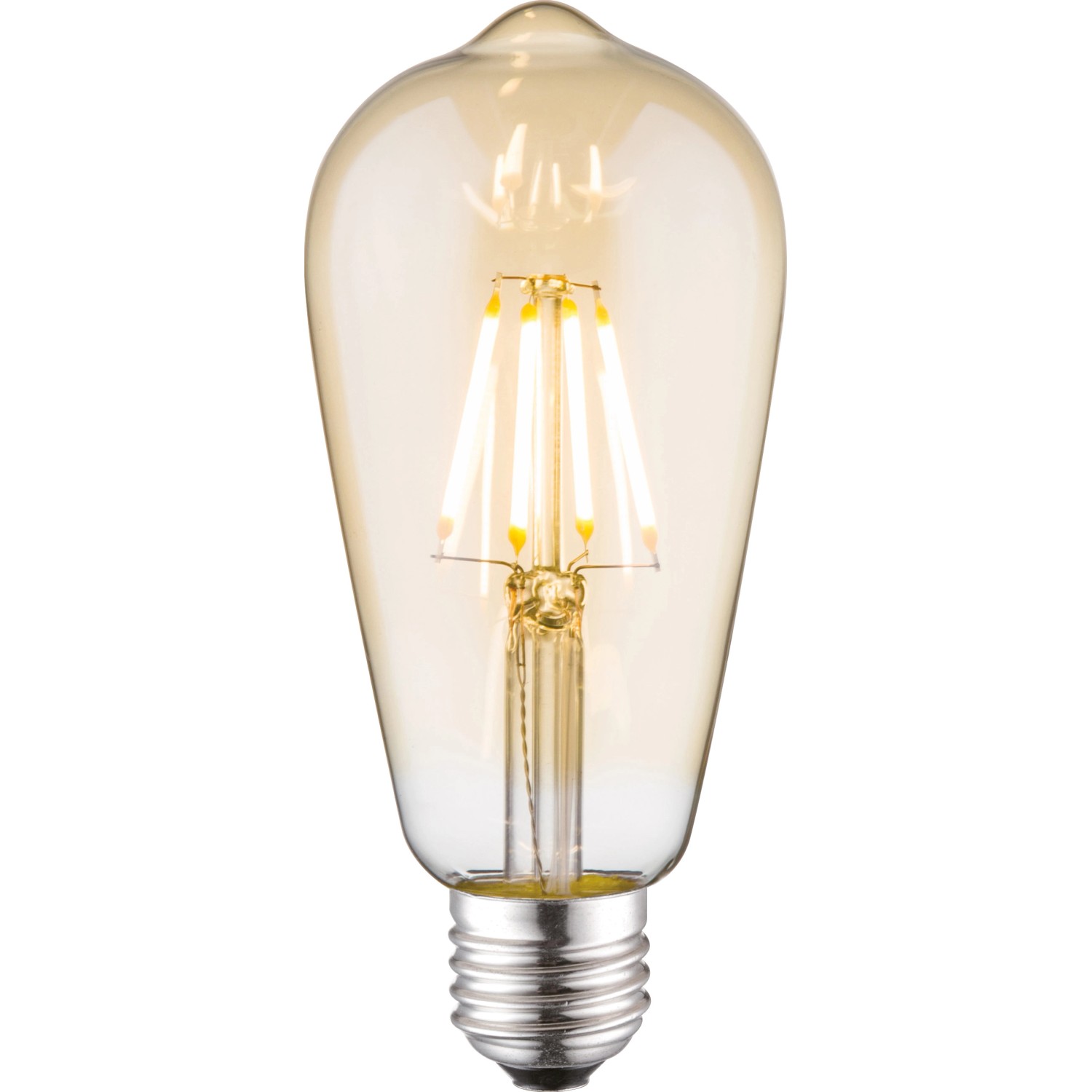 LeuchtenDirekt by Neuhaus LED-Filament-Leuchtmittel Kolbenform E27 / 4 W (360 lm) Warmweiß