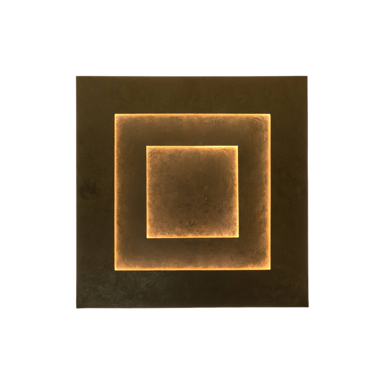 Holländer LED-Wandleuchte Masaccio Quadrato, gold