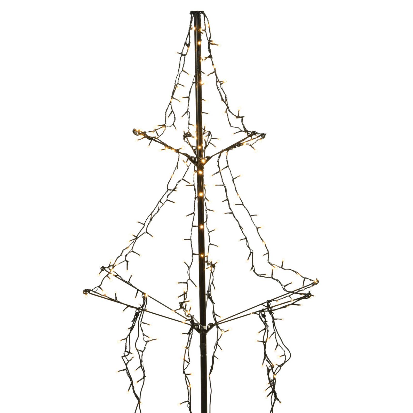 Kaemingk LED-Baum mit Erdspieß, 2-stufig, 240-flg. 135 cm