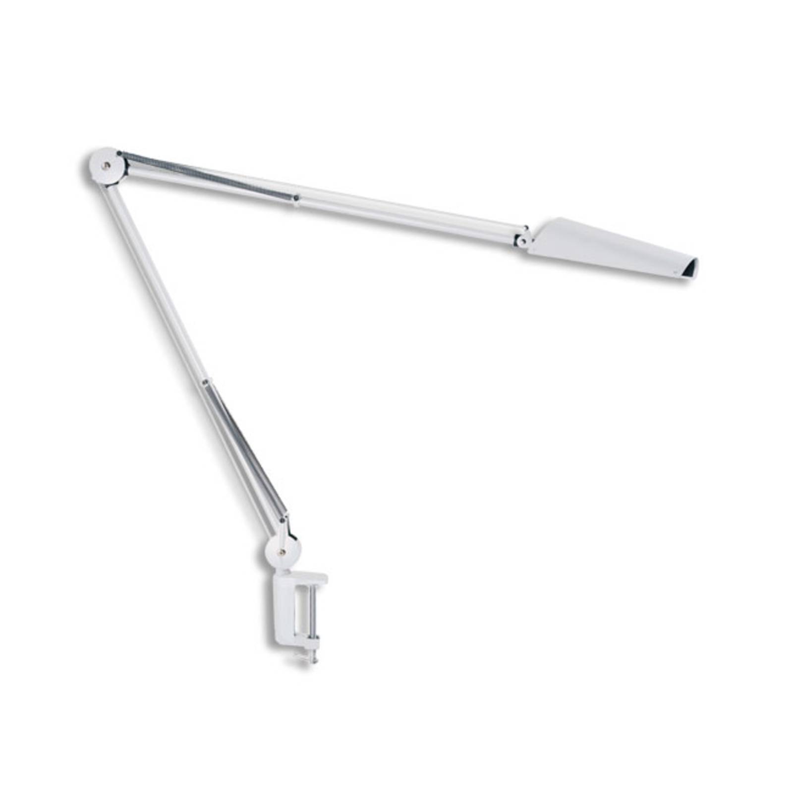Glamox LED-Arbeitsplatzlampe Air mit Federarm 80 cm weiß