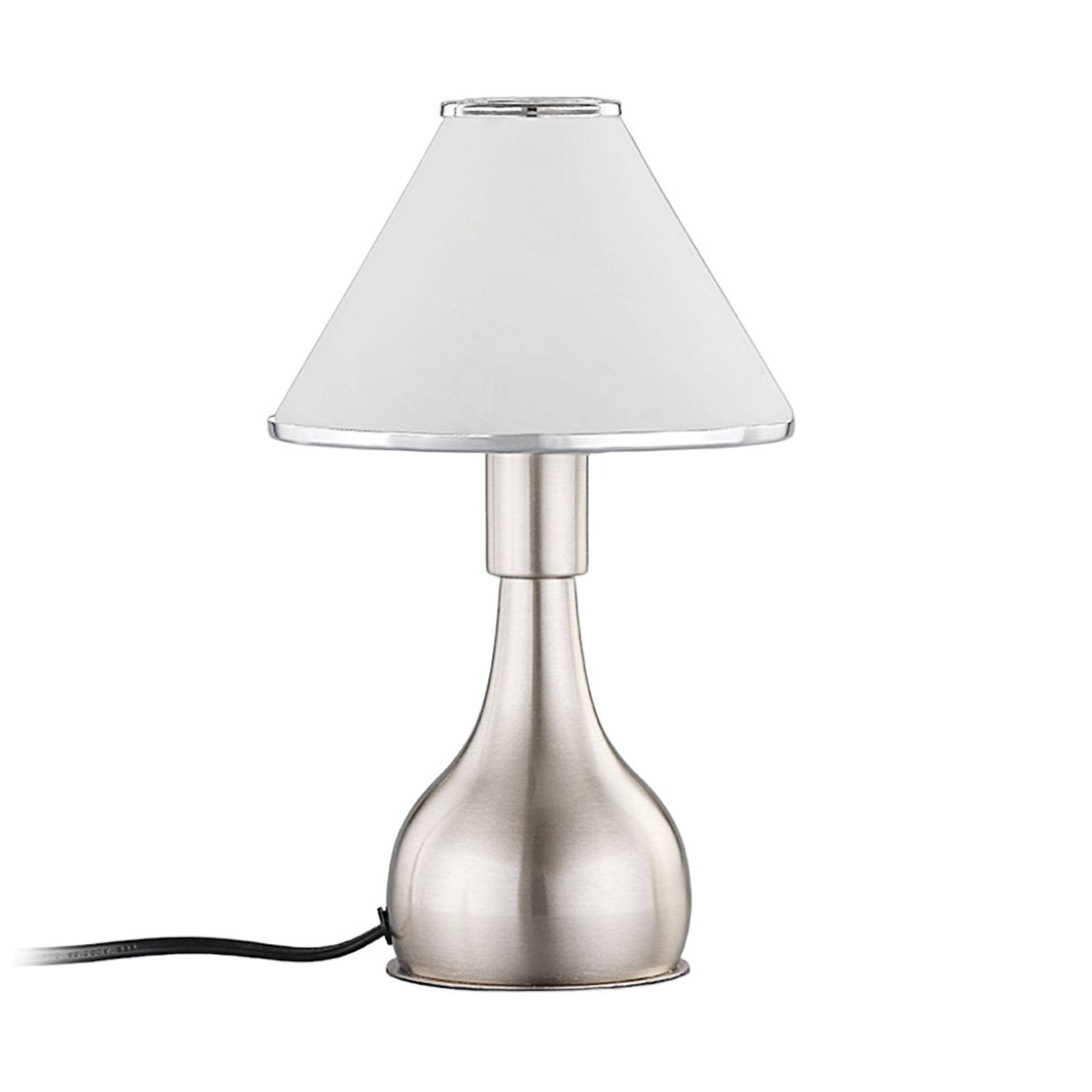 LINDBY Nachttischlampe Ellen aus Glas und Metall