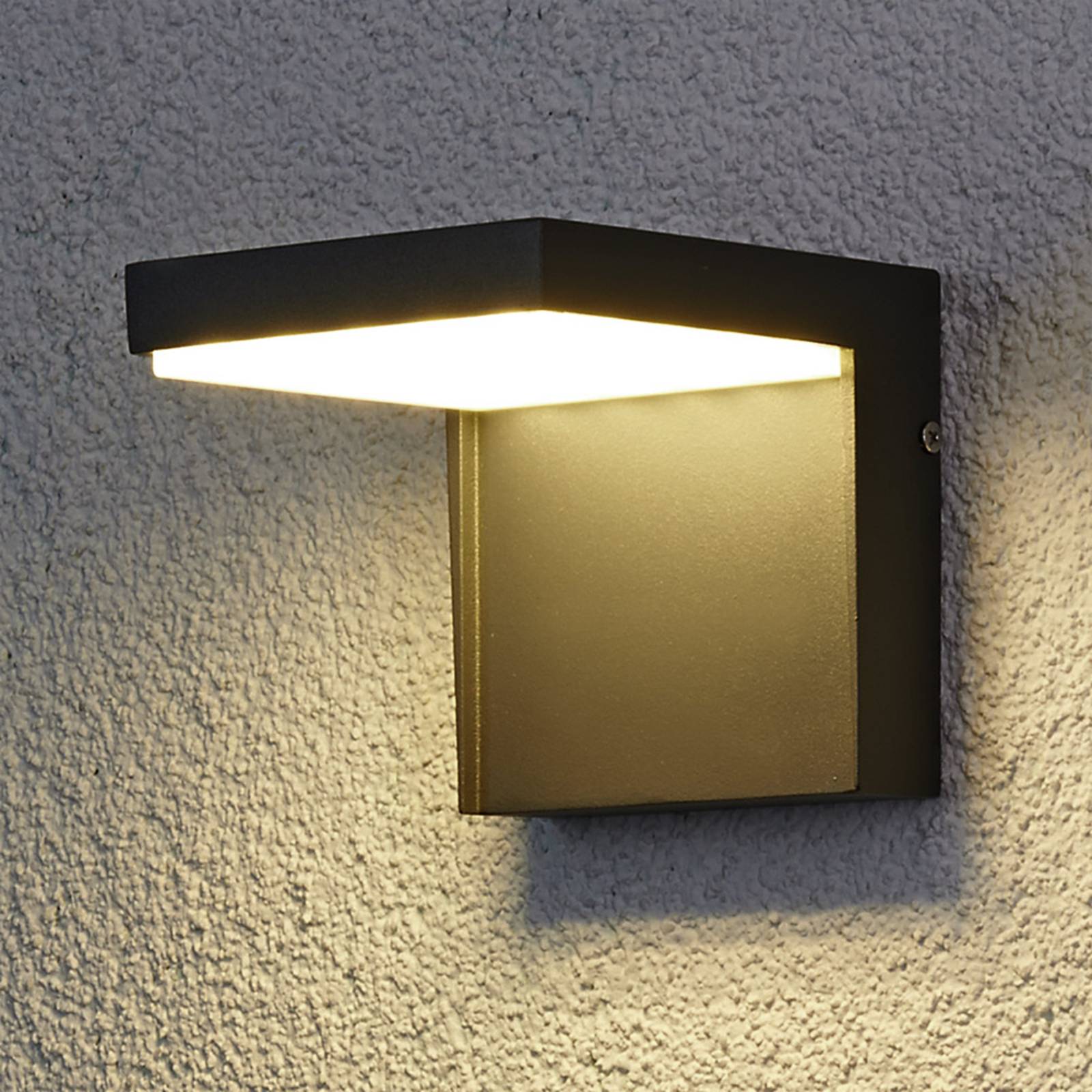 LUCANDE Moderne LED-Außenwandleuchte Rachel aus Aluminium