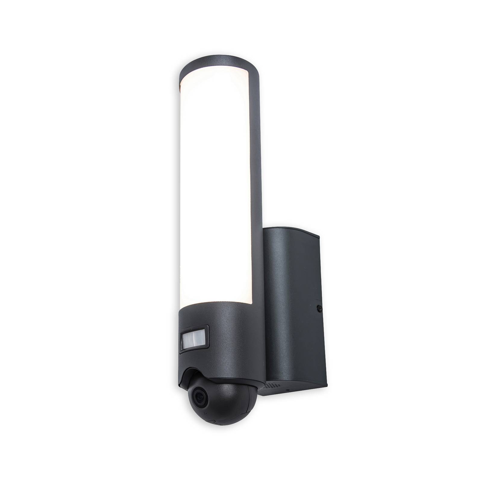 LUTEC connect LED-Außenwandleuchte Elara schwarz Kamera
