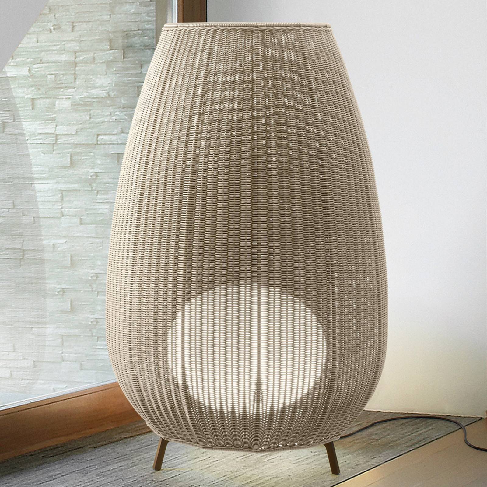 Bover Amphora 03 - Terrassenleuchte, light beige