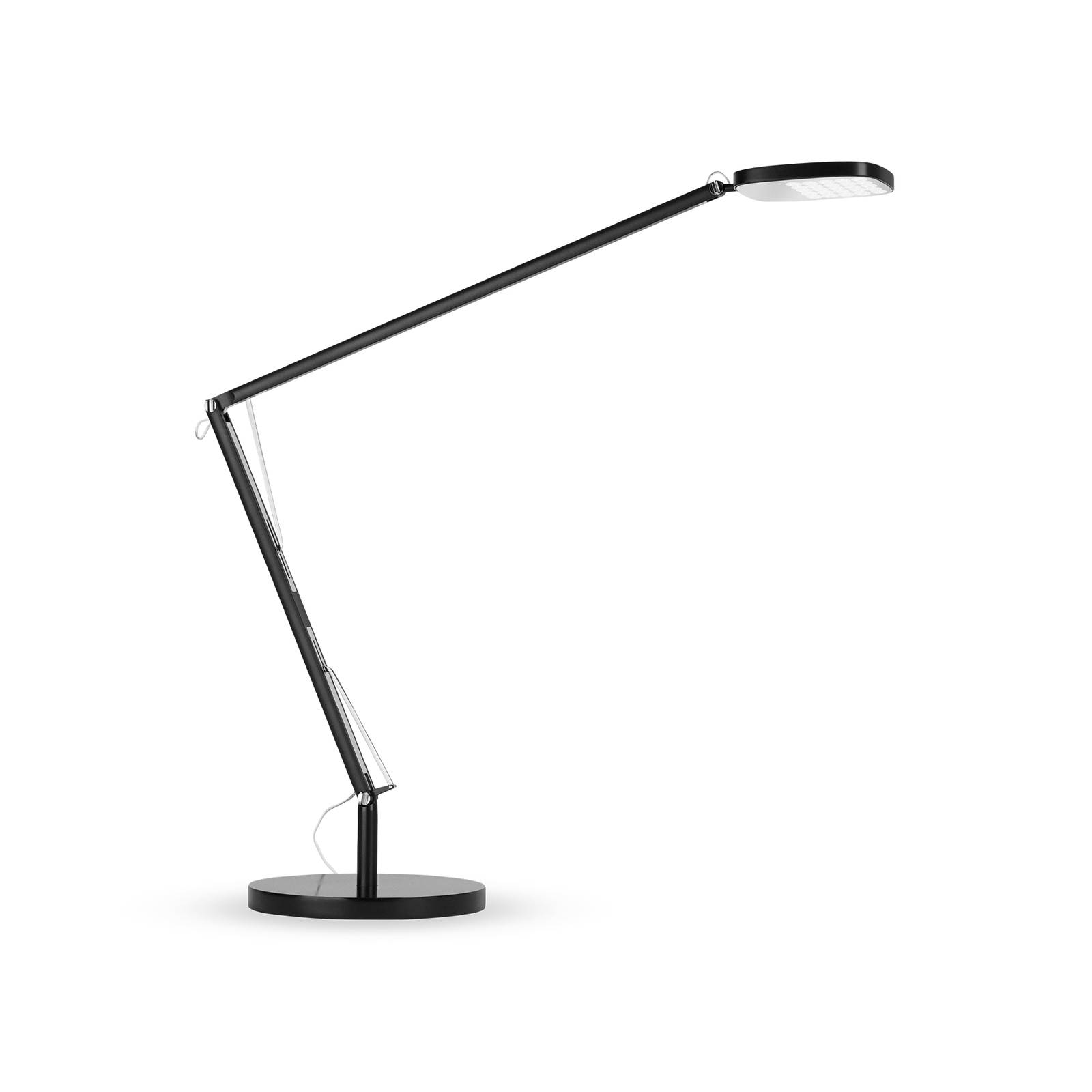 Atelje Lyktan LED-Schreibtischlampe Birdie 930 Fuß rund, schwarz