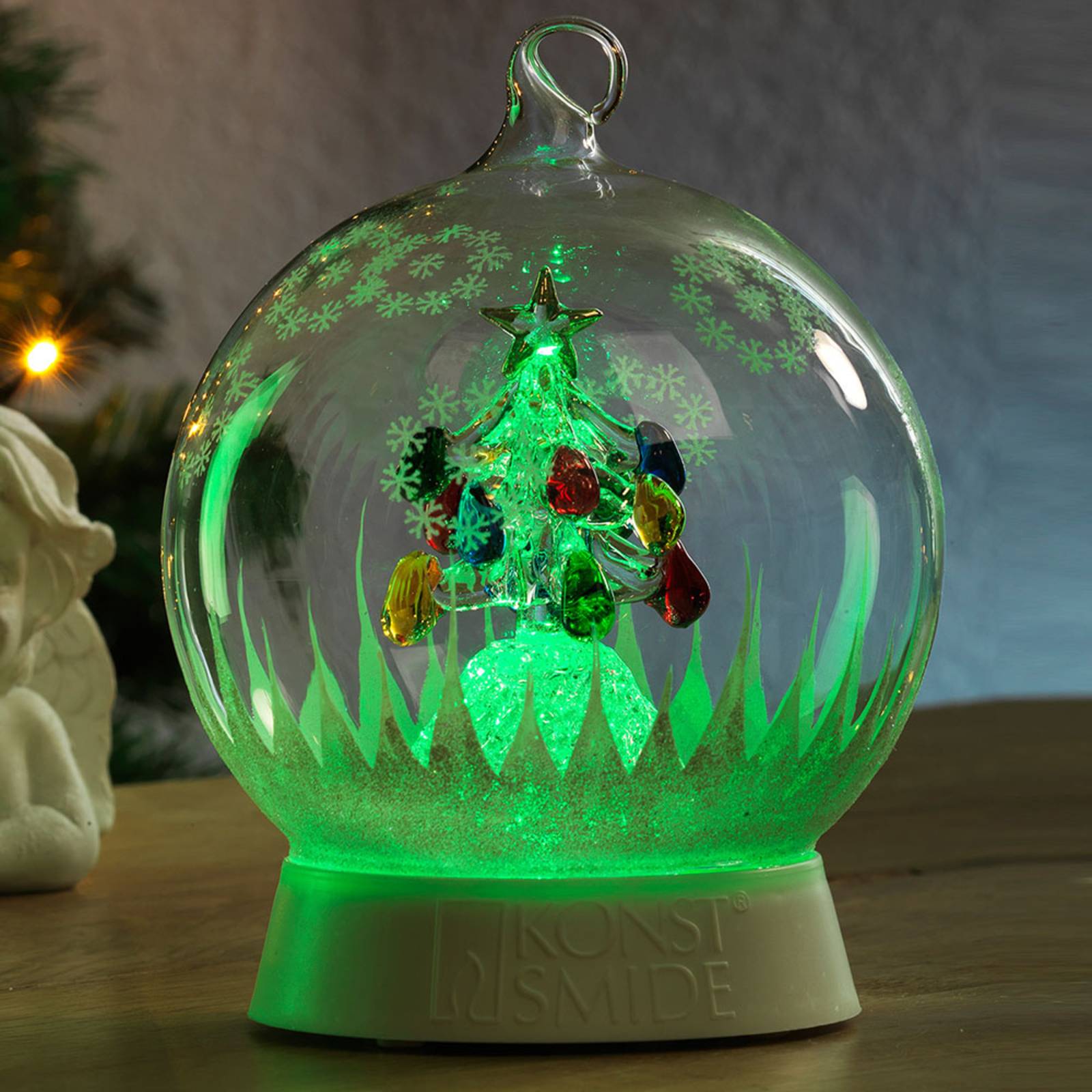 Konstsmide Christmas LED-Dekoleuchte Glaskugel Weihnachtsbaum