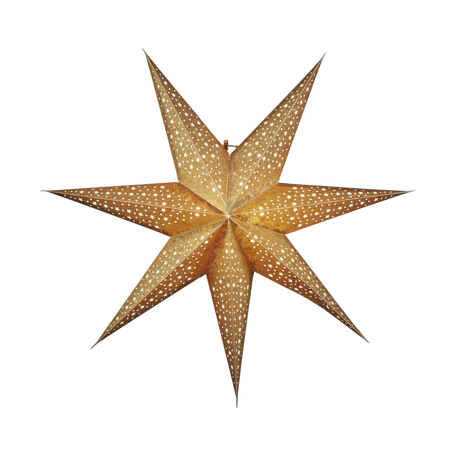 STAR TRADING Papierstern Blinka ohne Beleuchtung, Ø 60 cm, gold