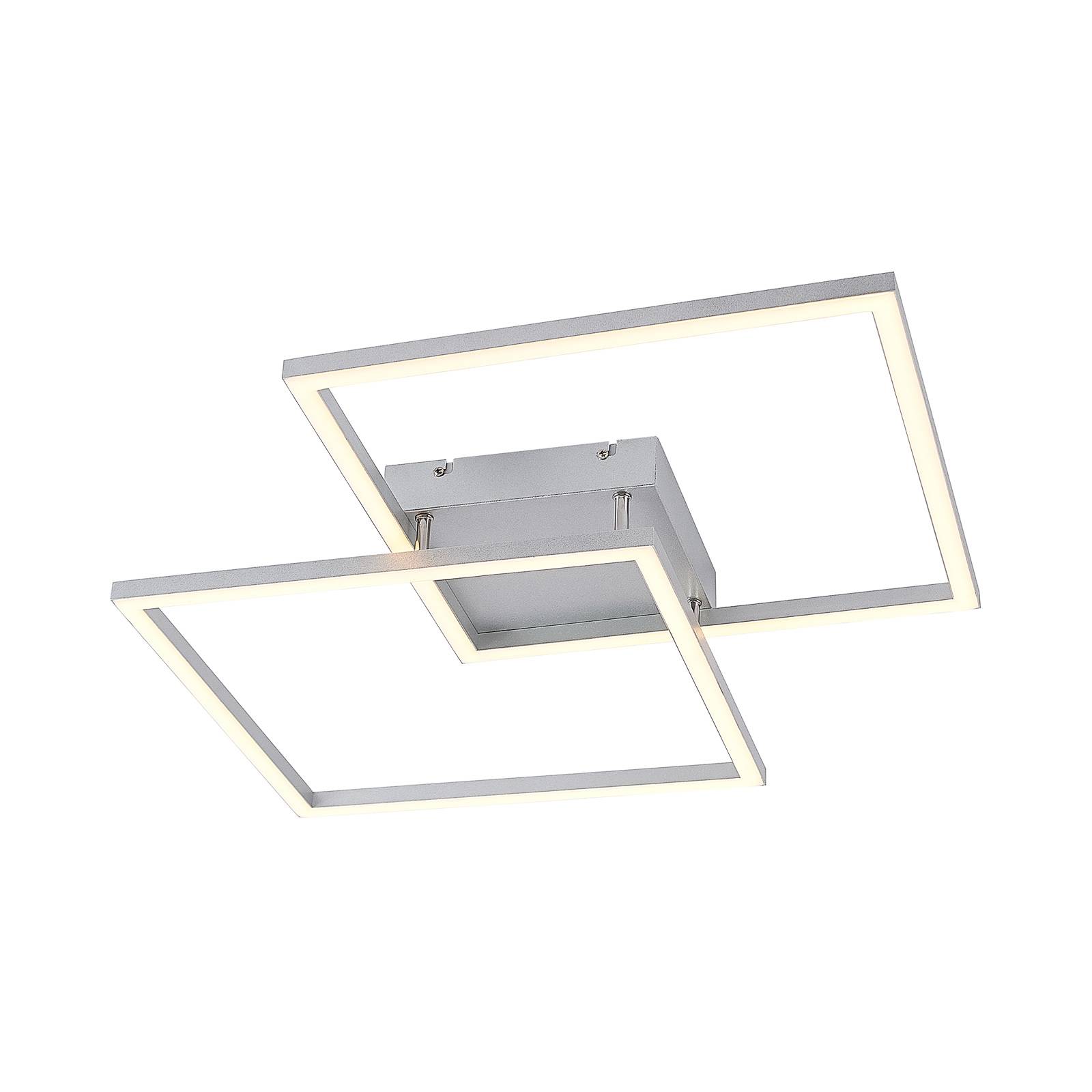 Lucande Muir LED-Deckenlampe, quadratisch, CCT