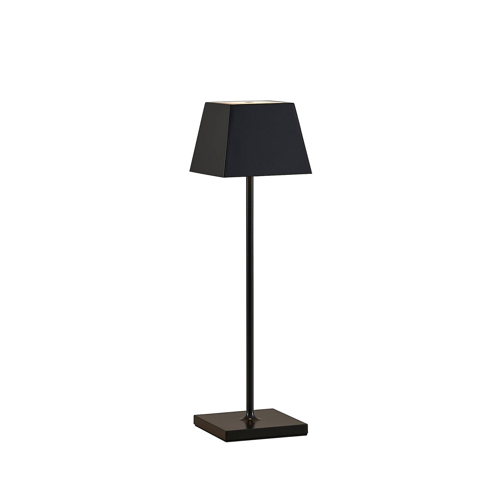 Lucande Patini LED-Tischlampe für außen, schwarz