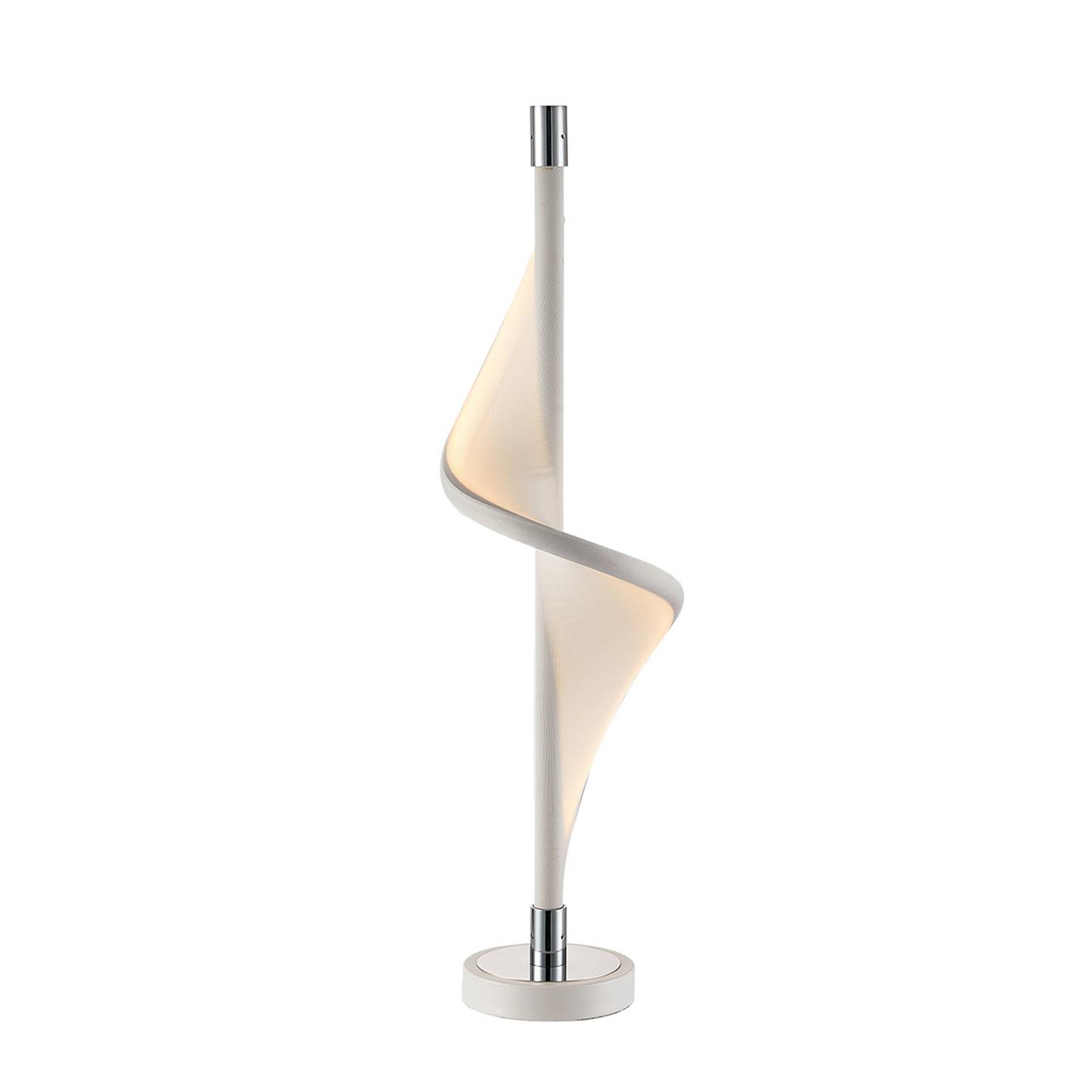 Lucande Edano LED-Tischlampe in gedrehter Form