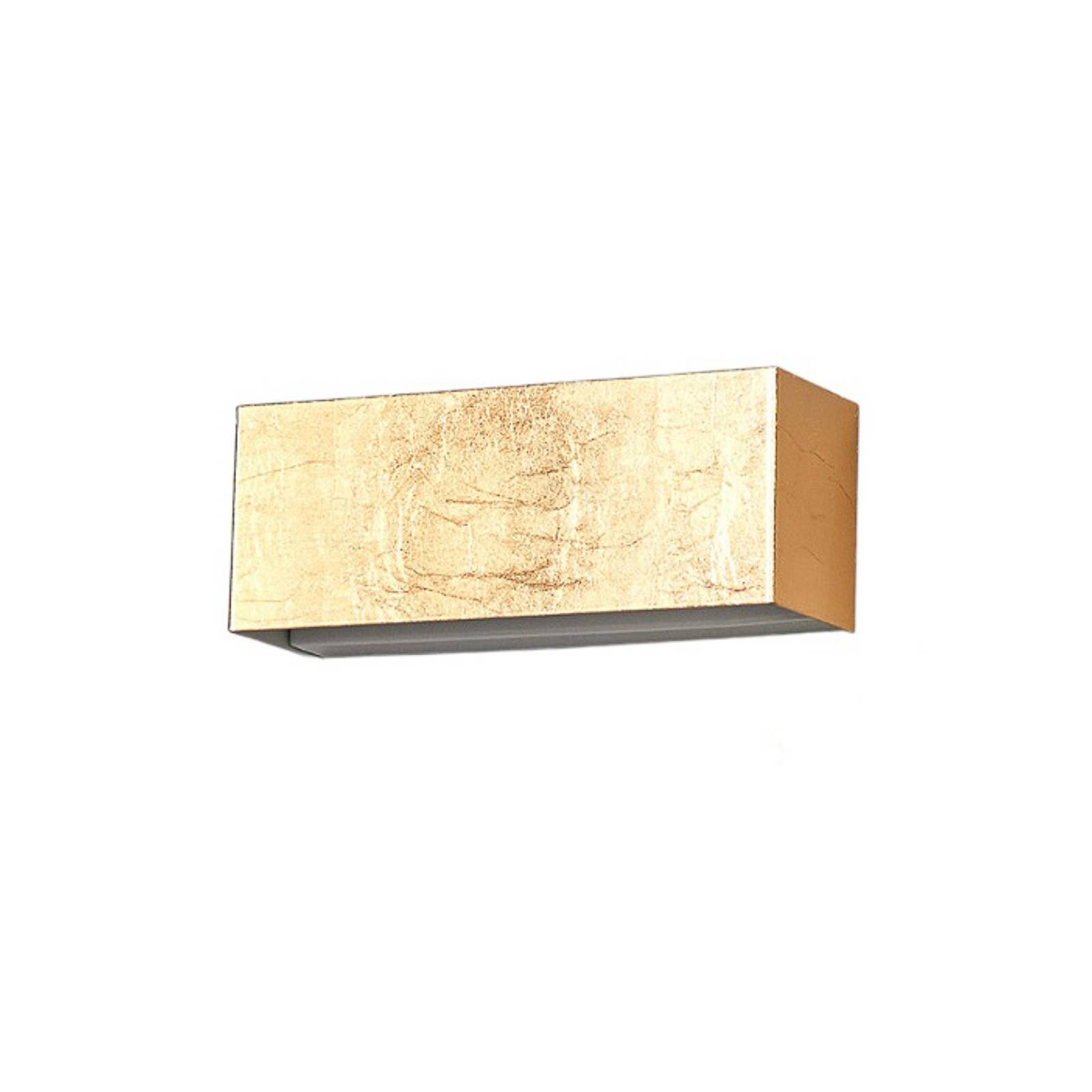 LINDBY LED-Wandlampe Quentin, gold, 23 cm breit