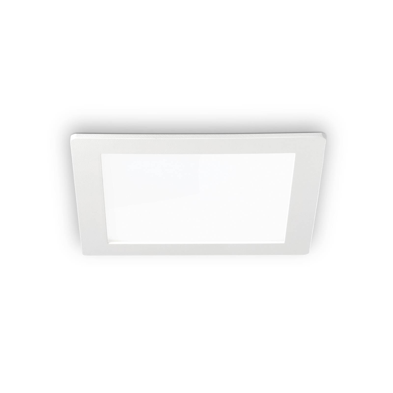 Ideallux LED-Deckeneinbauleuchte Groove square 11,8x11,8 cm