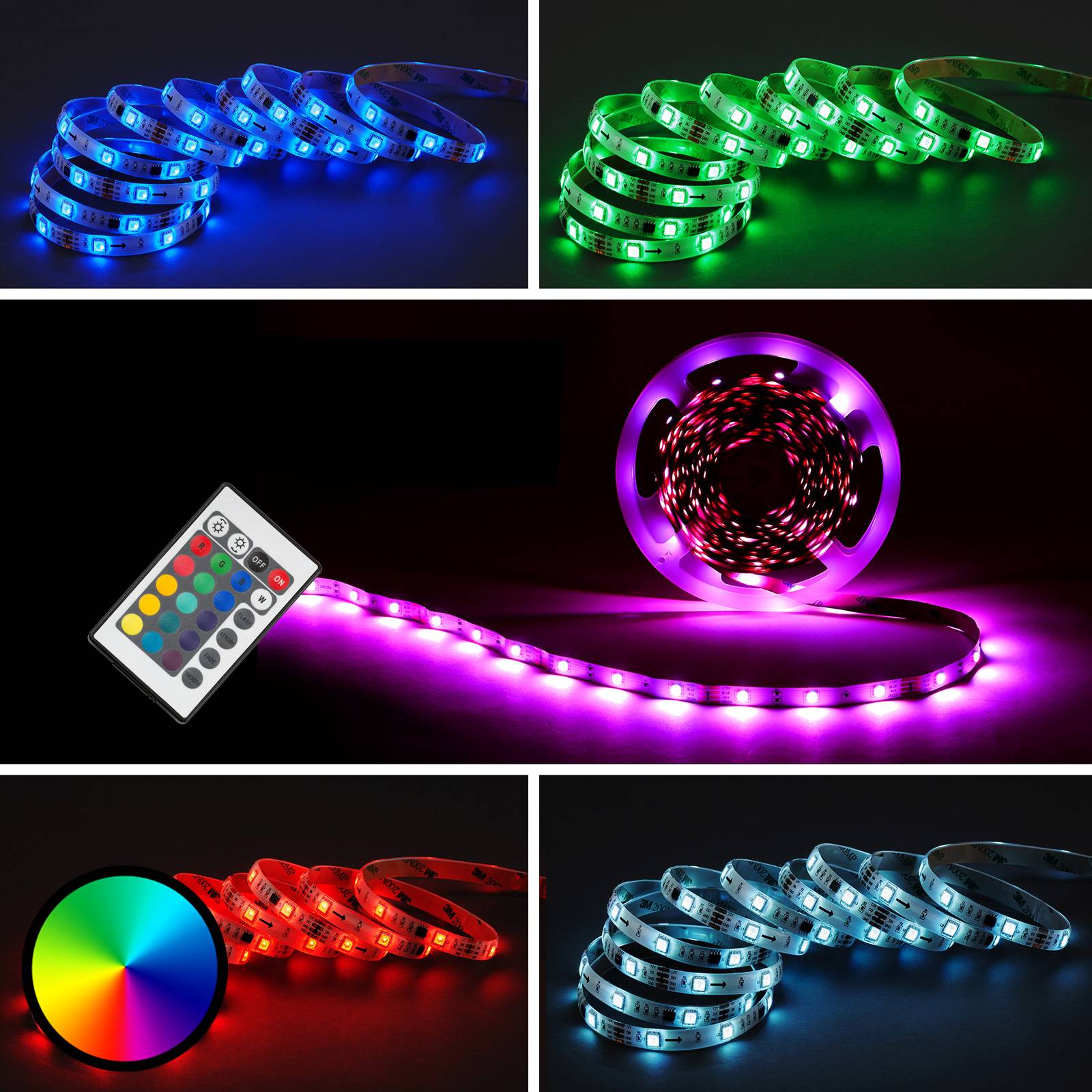 Briloner LED-Strip 2024-300 RGB innen 10 m Fernbedienung