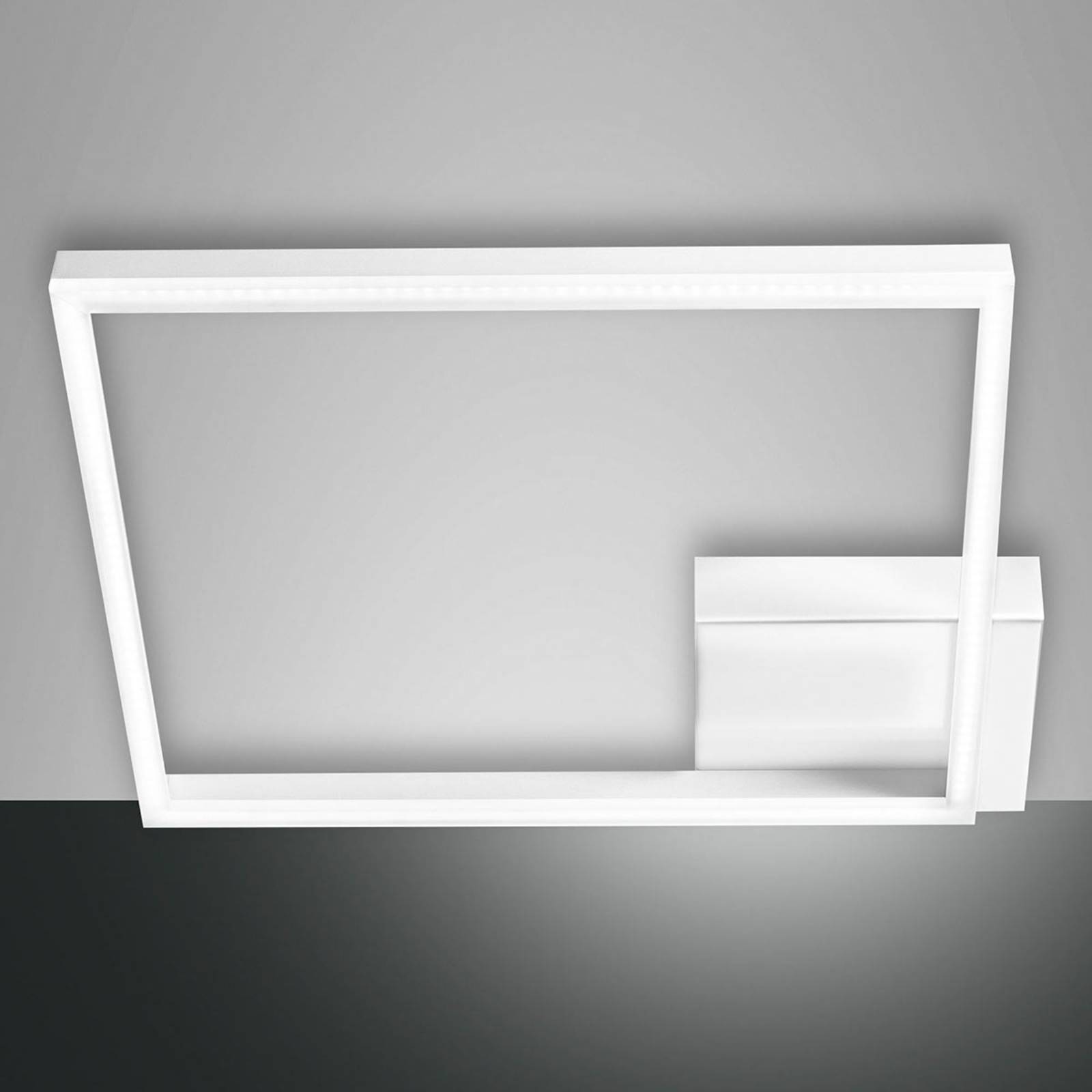 Fabas Luce LED-Deckenleuchte Bard 42x42cm 1-fl., weiß