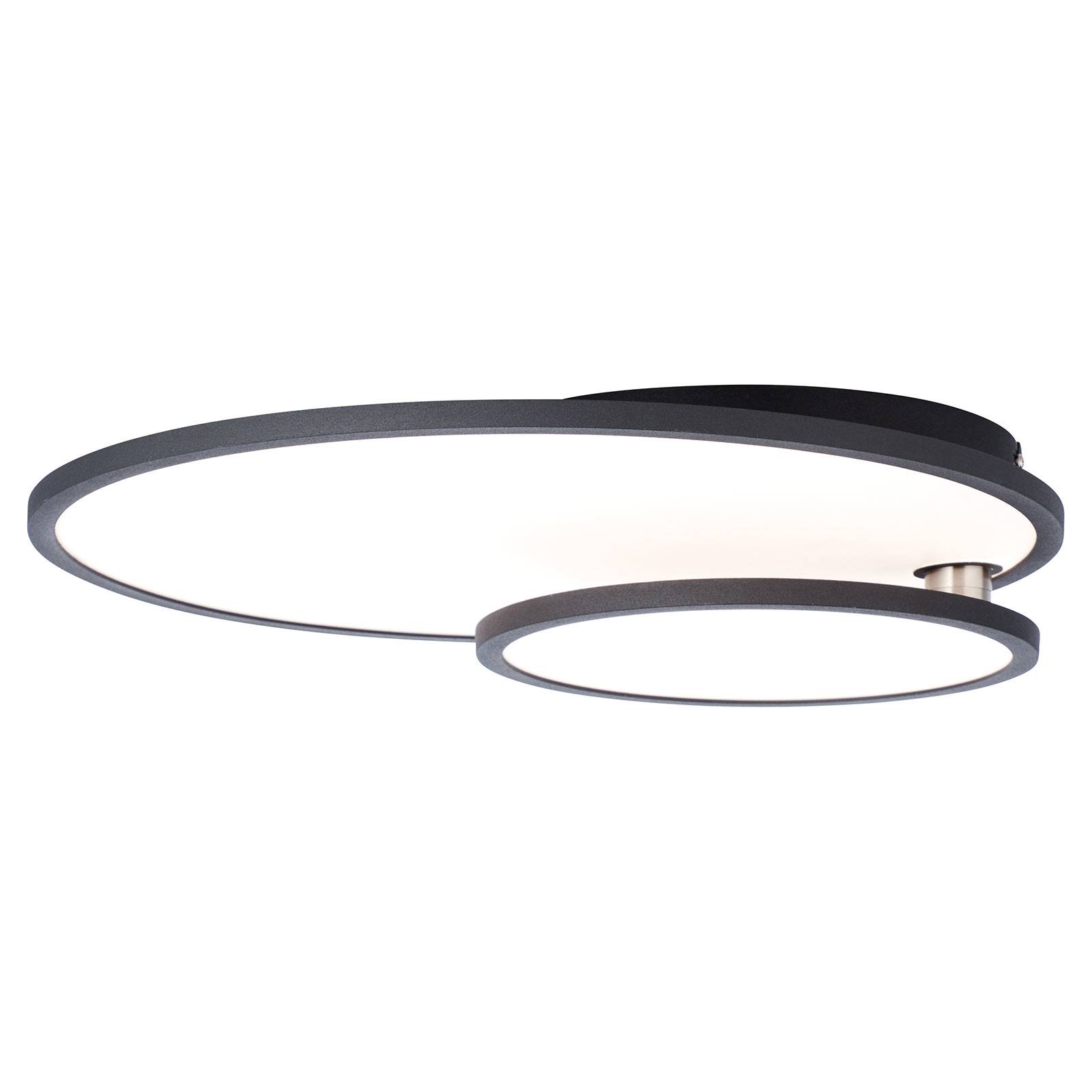 Brilliant LED-Deckenlampe Bility, rund, Rahmen schwarz