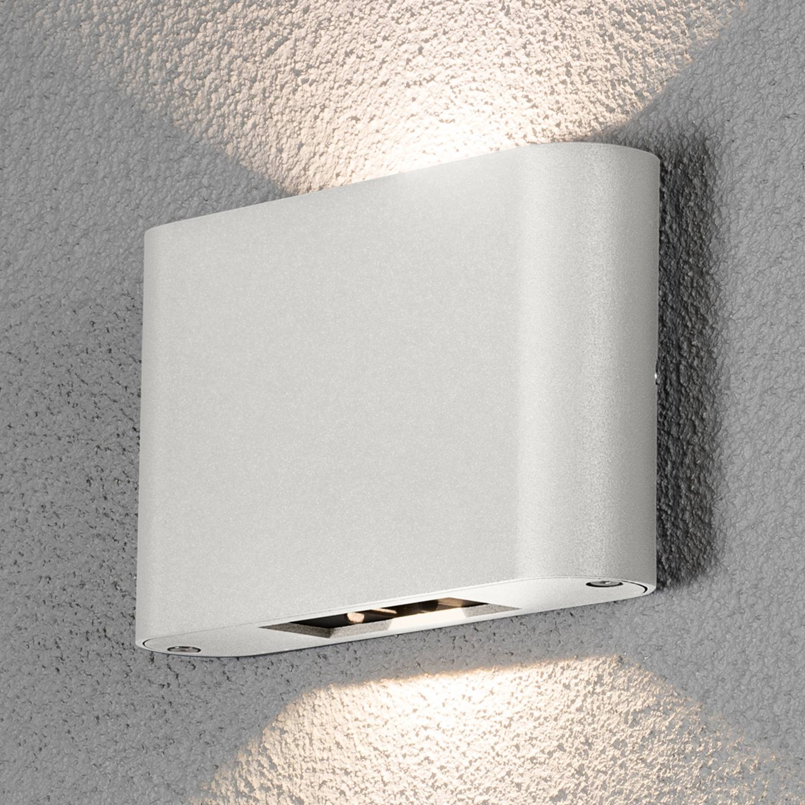 Konstsmide LED-Außenwandlampe Chieri 2-flg. 18 cm weiß