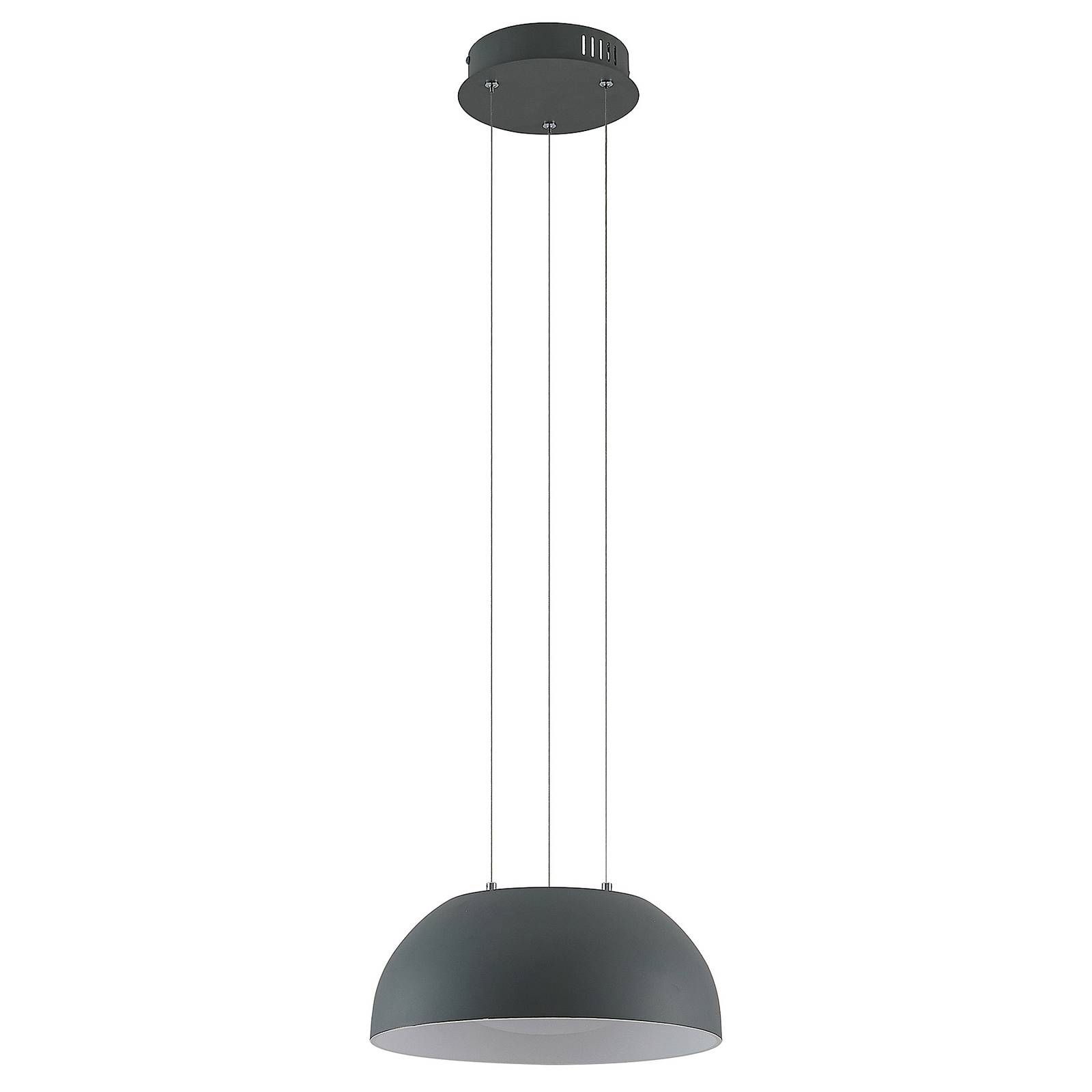 Lindby Juliven LED-Hängeleuchte, grau, 32 cm