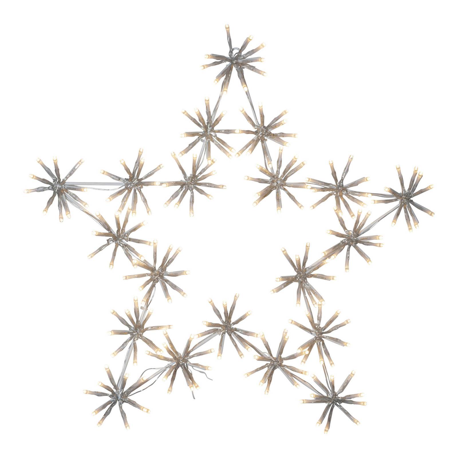 STAR TRADING LED-Dekoleuchte Flower Star für außen