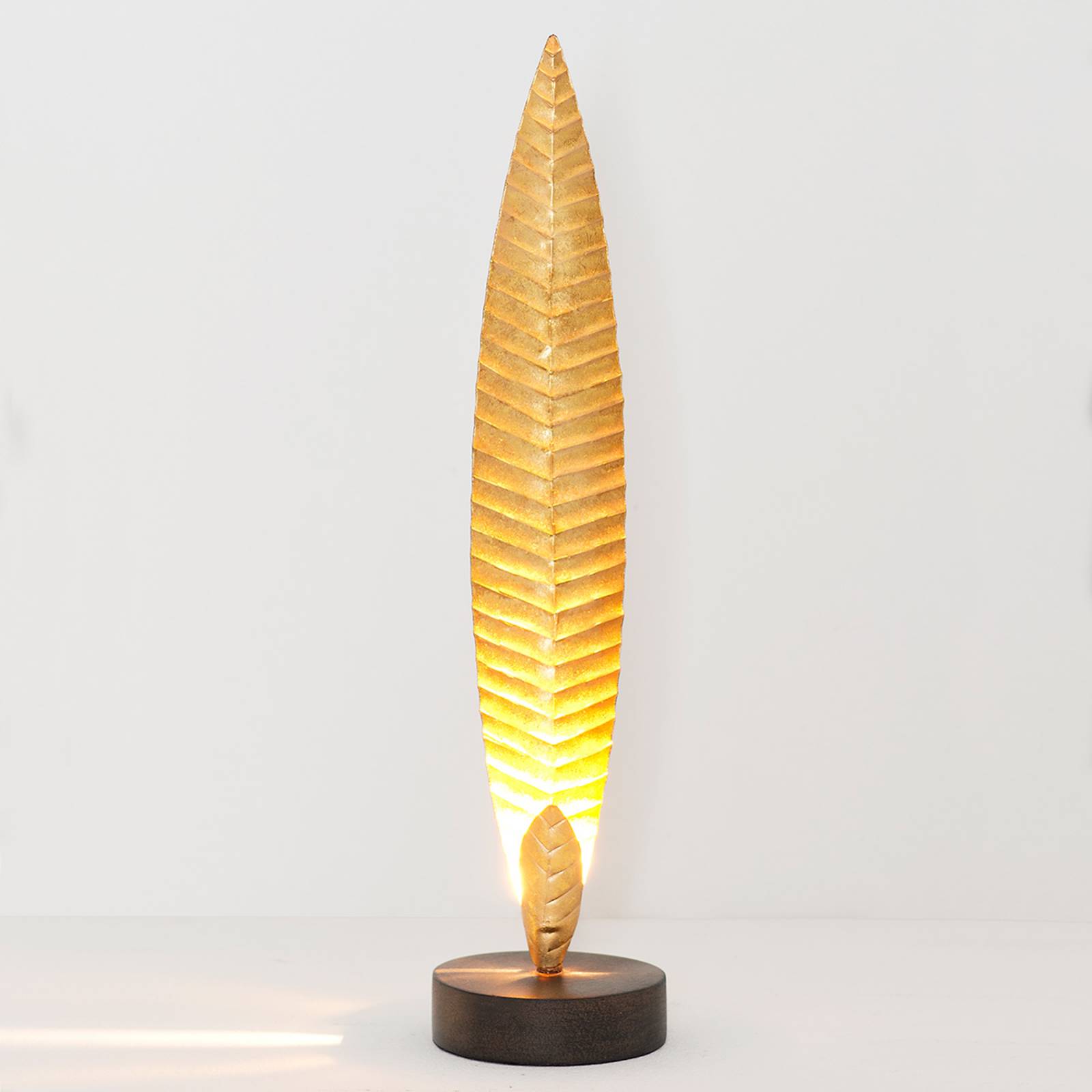 Holländer Tischleuchte Penna gold Höhe 38 cm