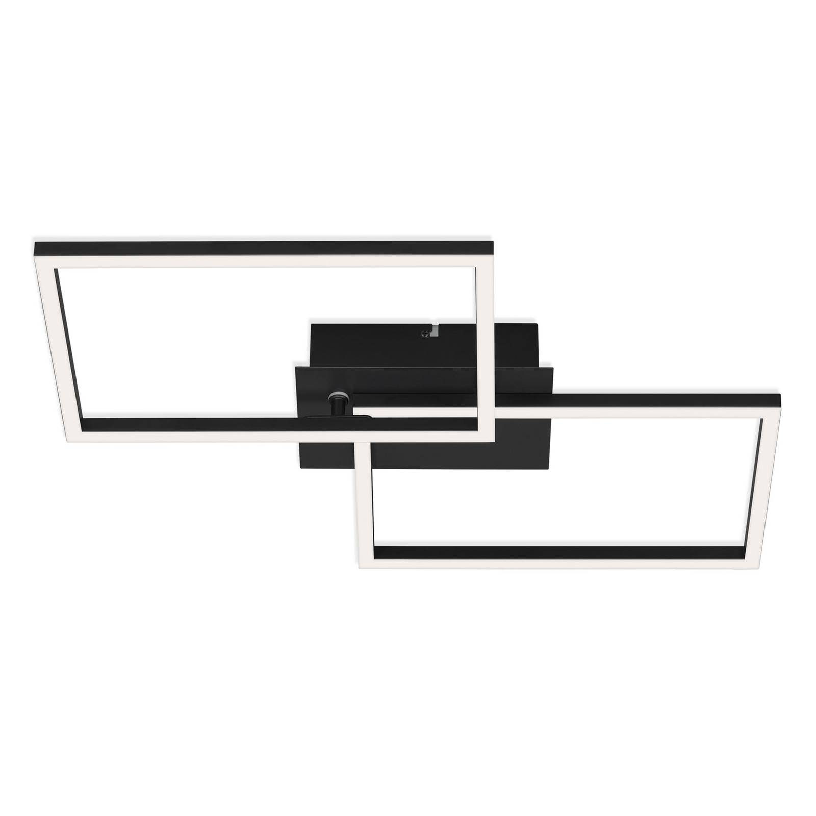 Briloner LED-Deckenlampe Frame CCT, schwarz, 50x39cm