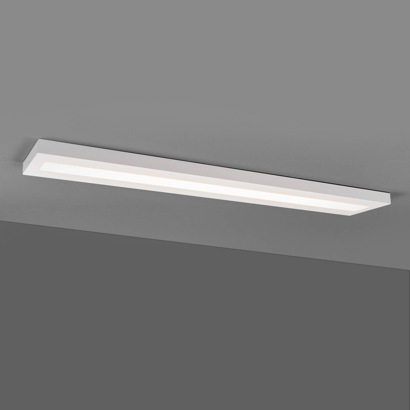 EGG Längliche LED-Anbauleuchte 120 cm weiß, BAP
