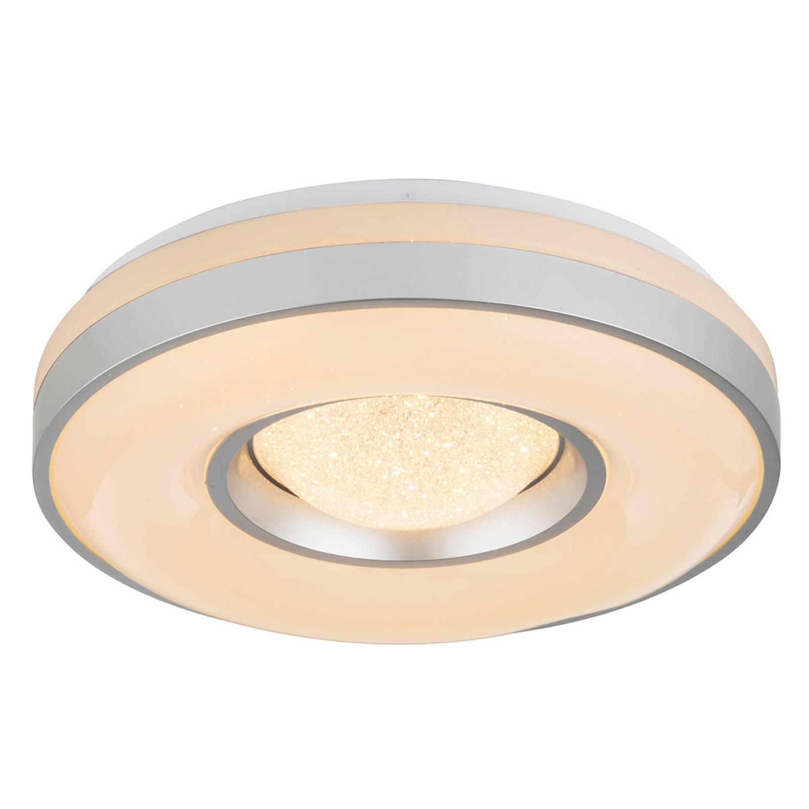 Globo LED-Deckenlampe Colla mit Metallrahmen in Silber