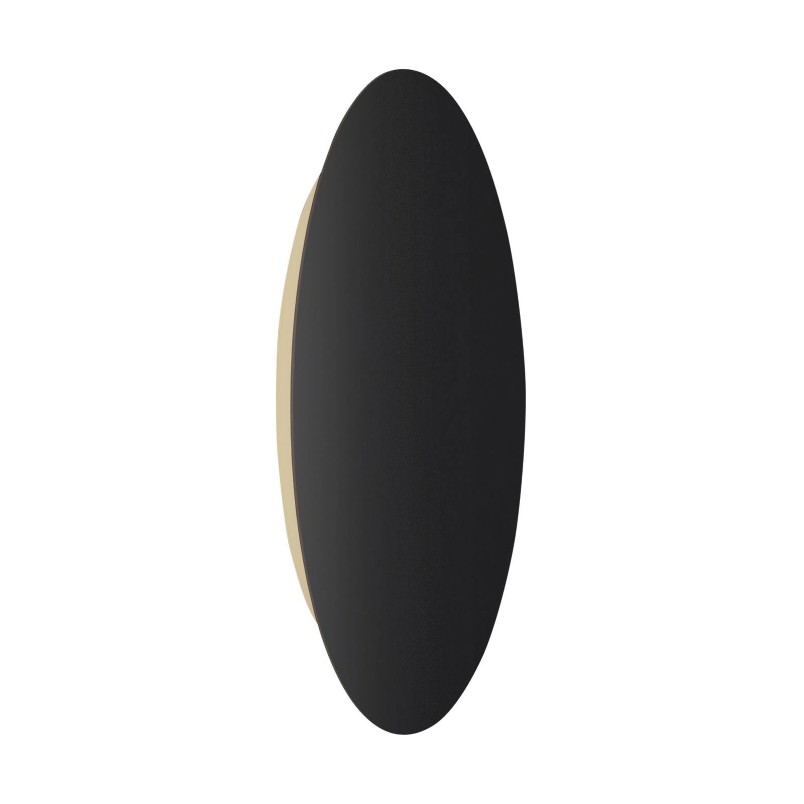 Escale Blade LED-Wandleuchte schwarz matt Ø 95 cm
