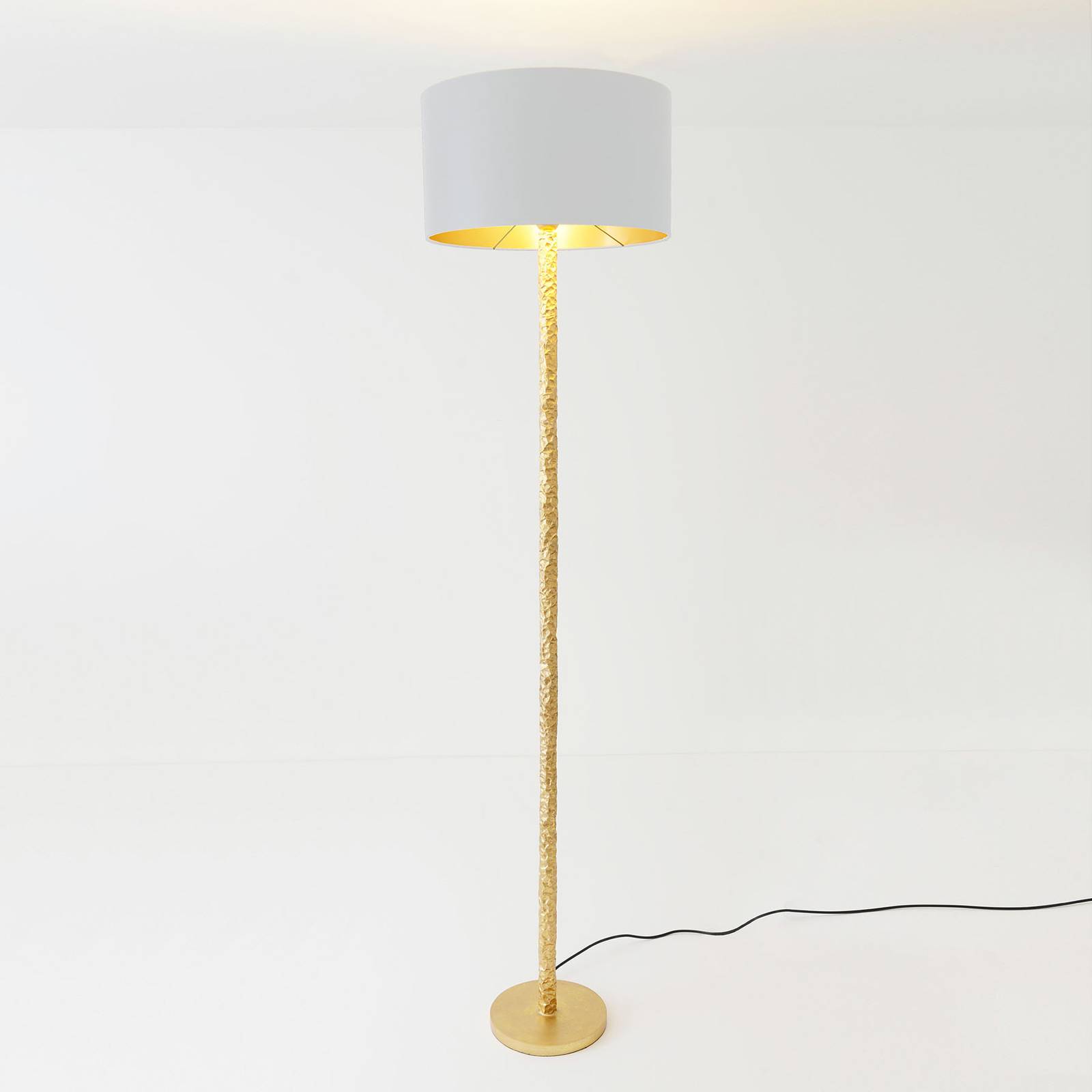 Holländer Stehlampe Cancelliere Rotonda Seide weiß/gold