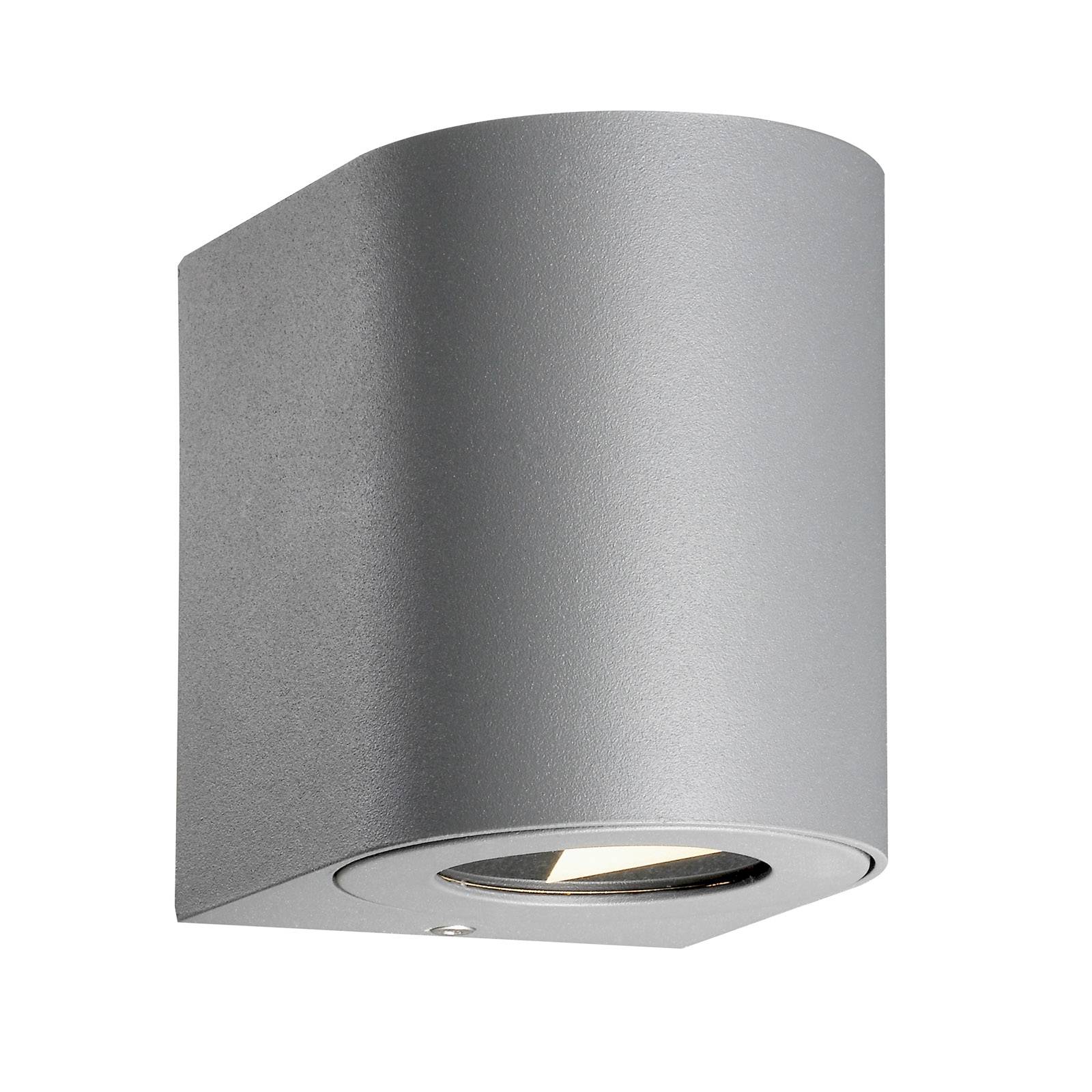 Nordlux LED-Außenwandleuchte Canto 2, 10 cm, grau