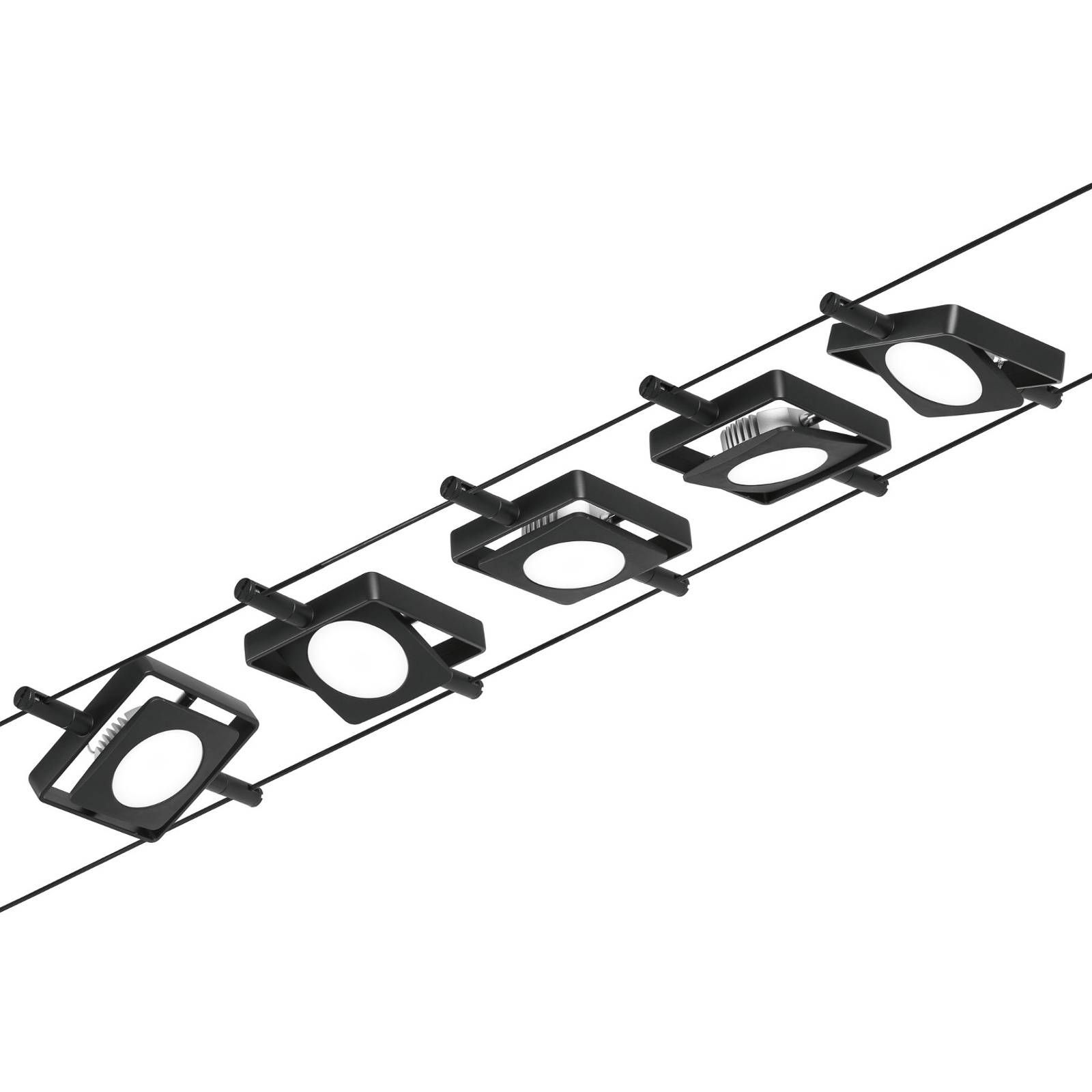 Paulmann Wire MacLED LED-Seilsystem,5-fl. schwarz