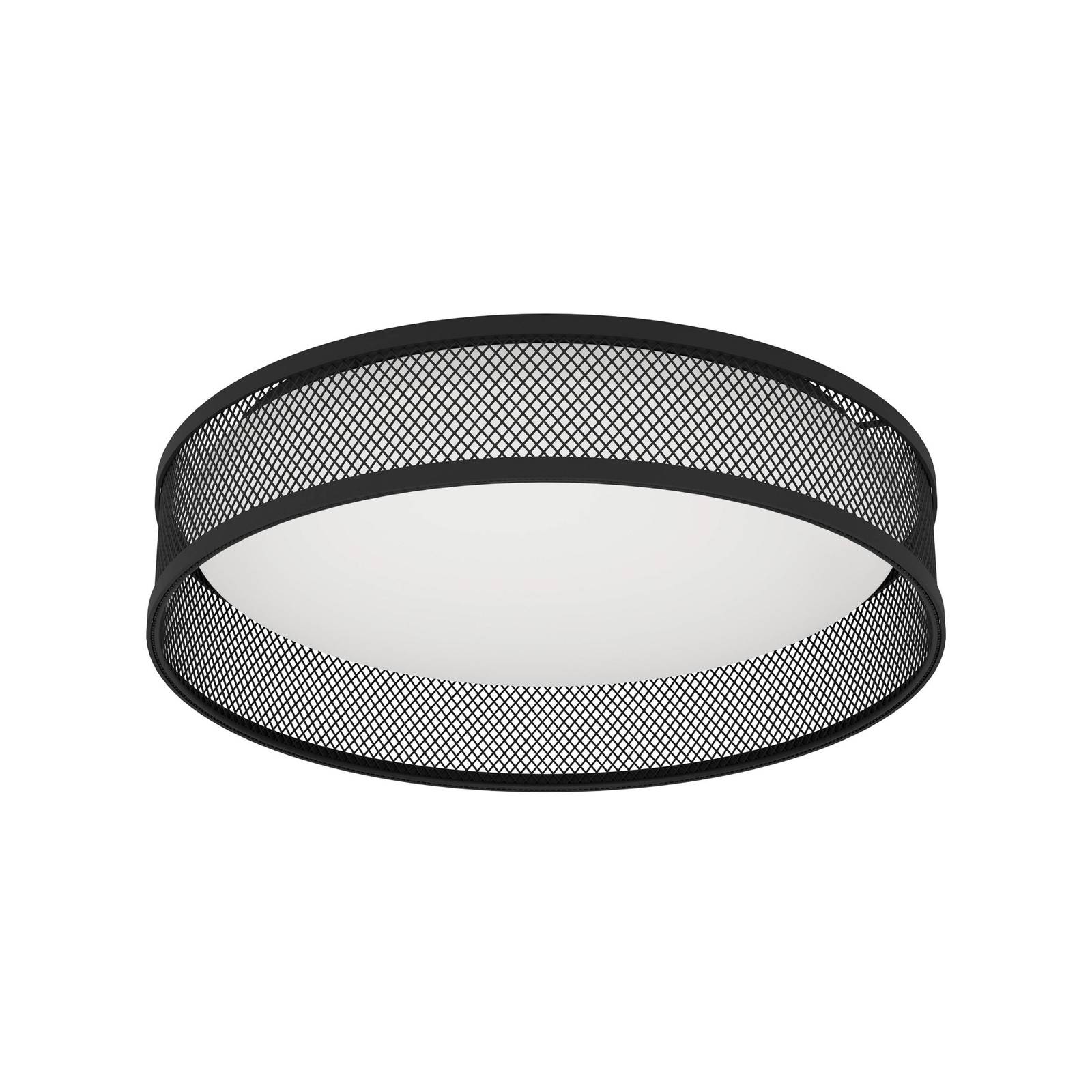 EGLO LED-Deckenlampe Luppineria Stahlgeflecht, schwarz