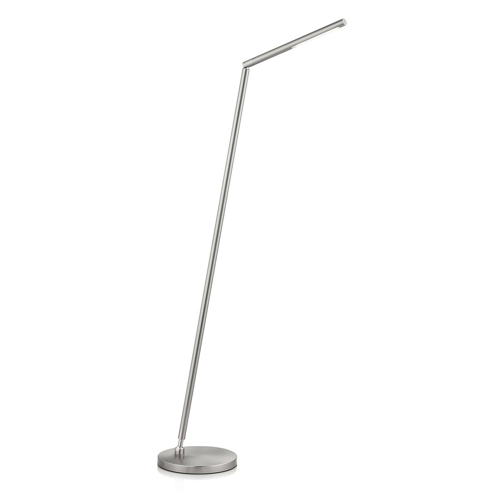 Knapstein LED-Stehlampe Dina-S nickel matt, Gestensteuerung