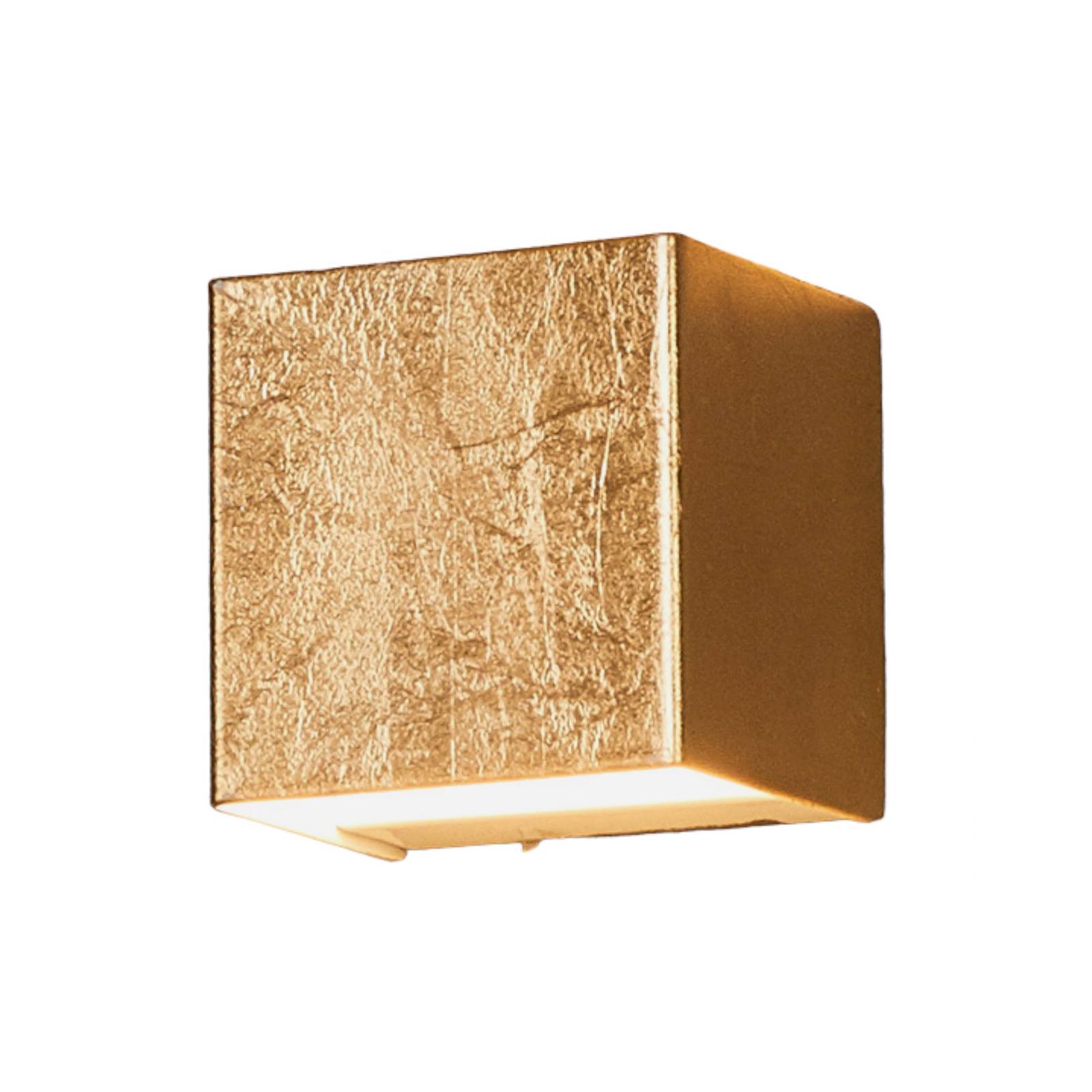 LINDBY LED-Wandlampe Quentin, gold, 9 cm breit