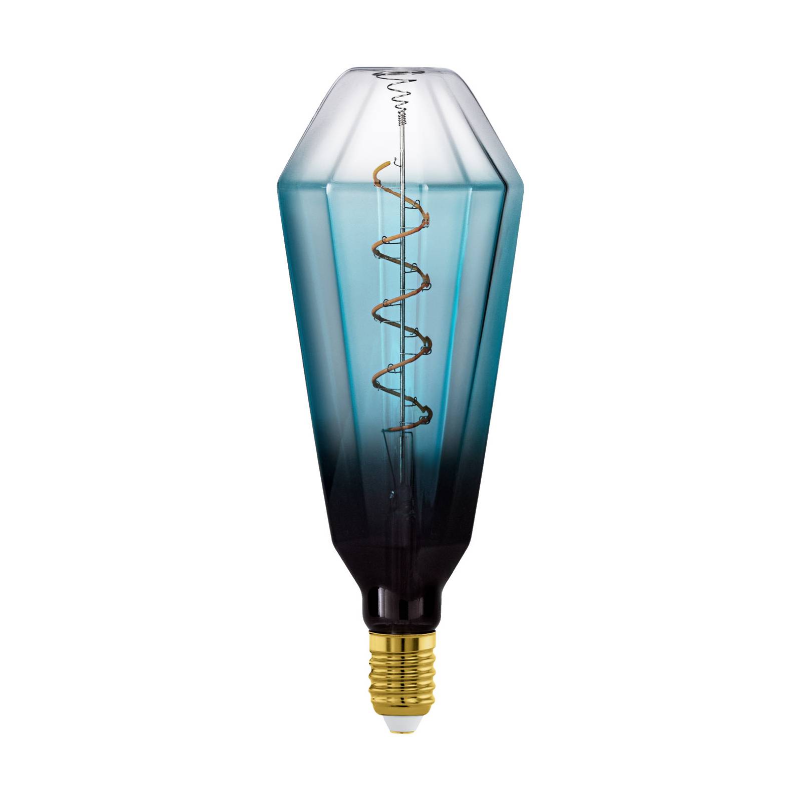 EGLO LED-Lampe E27 4W T100 2.000K Filament blau dim