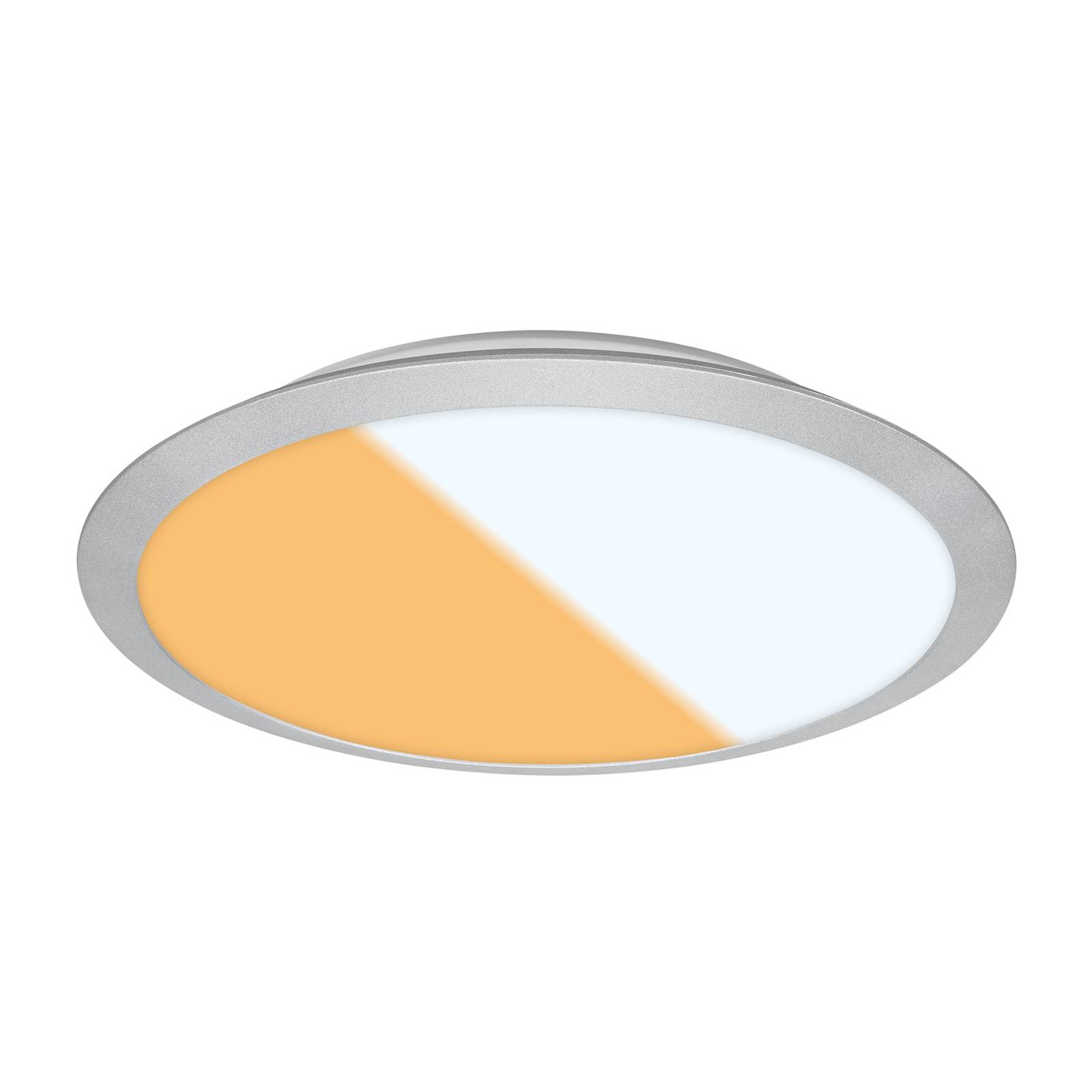 Briloner LED-Deckenlampe 3767014 CCT-Switch IP44 chrom matt