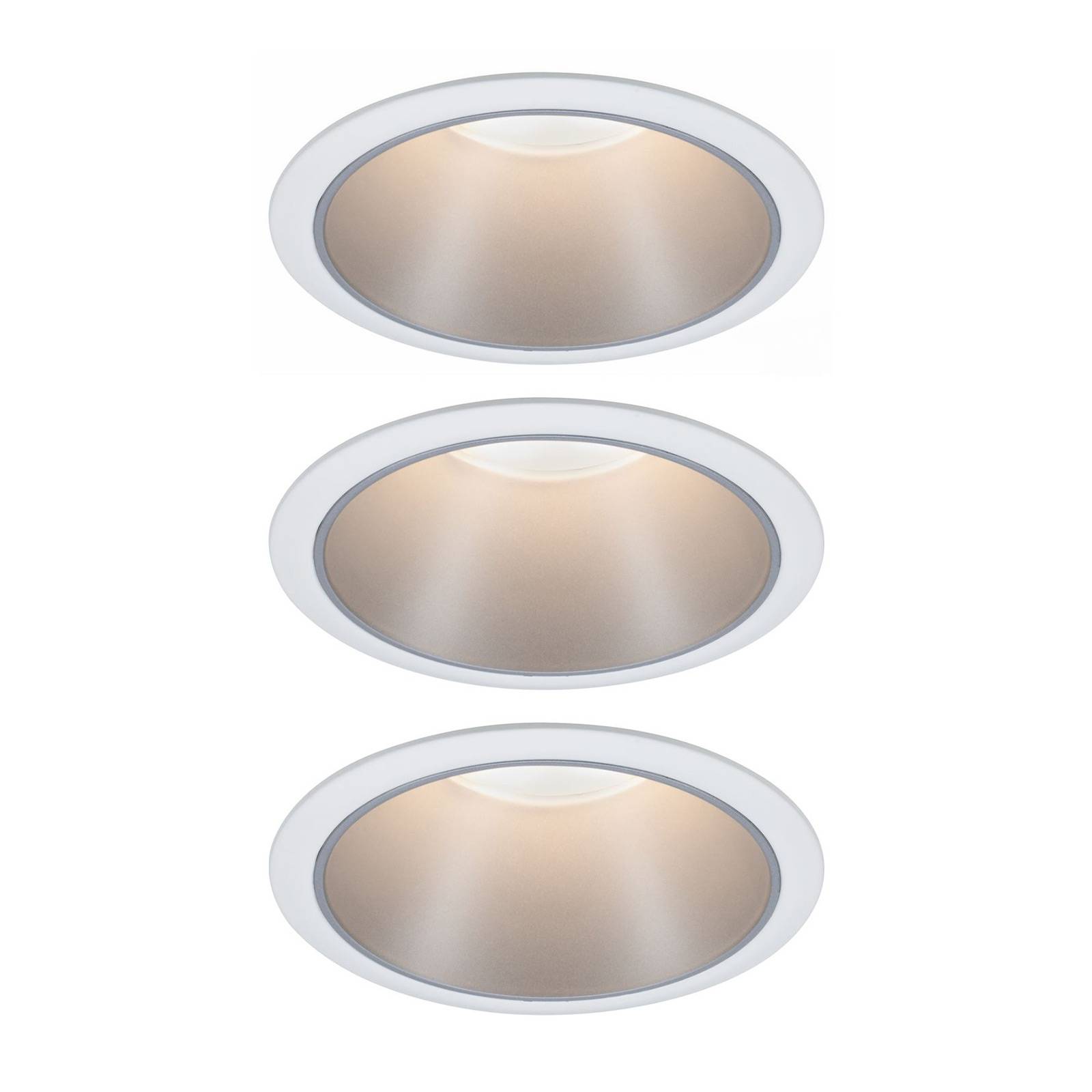 Paulmann Cole LED-Spotlight silber-weiß 3er-Set