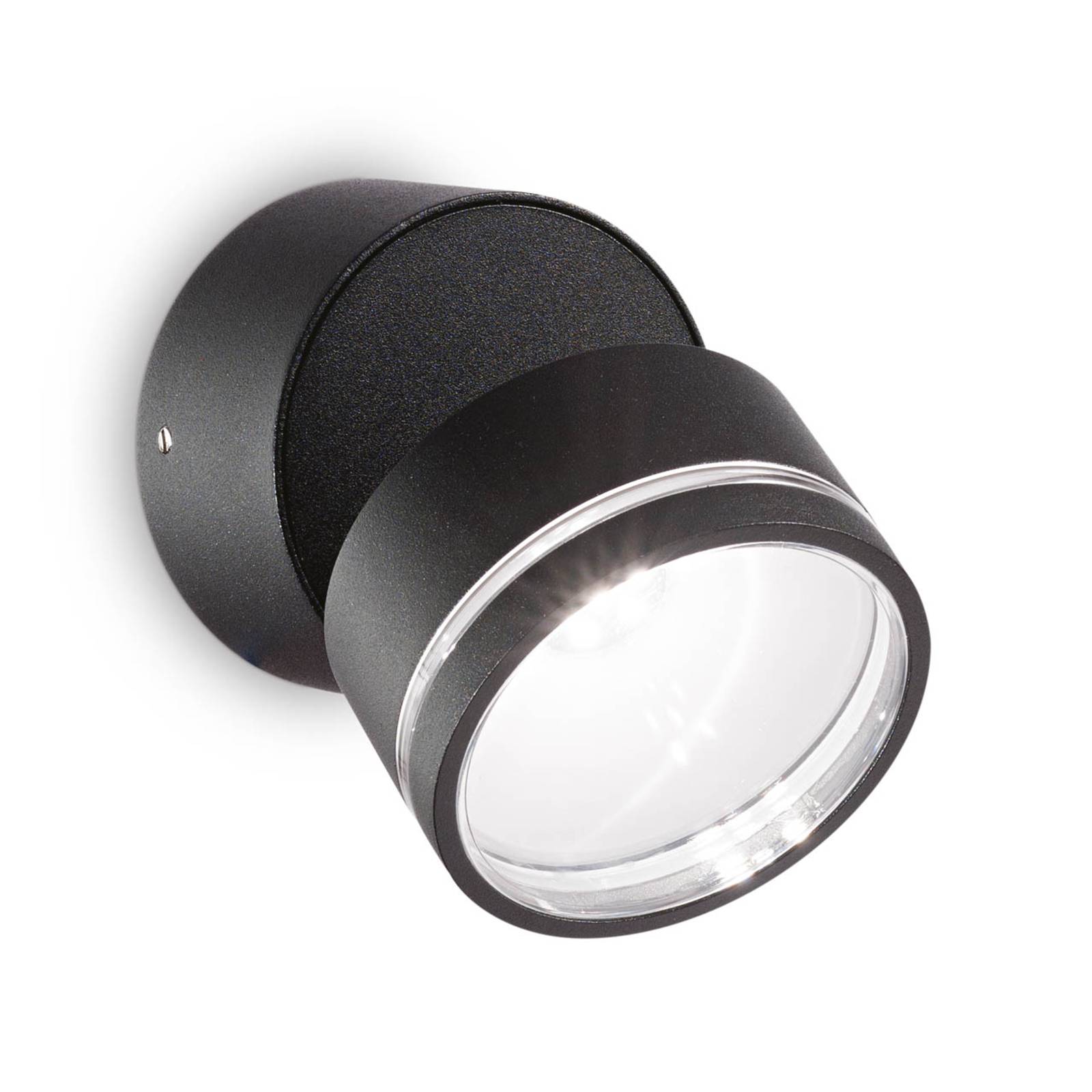 Ideallux Ideal Lux Omega Round LED-Wandlampe 4.000K schwarz