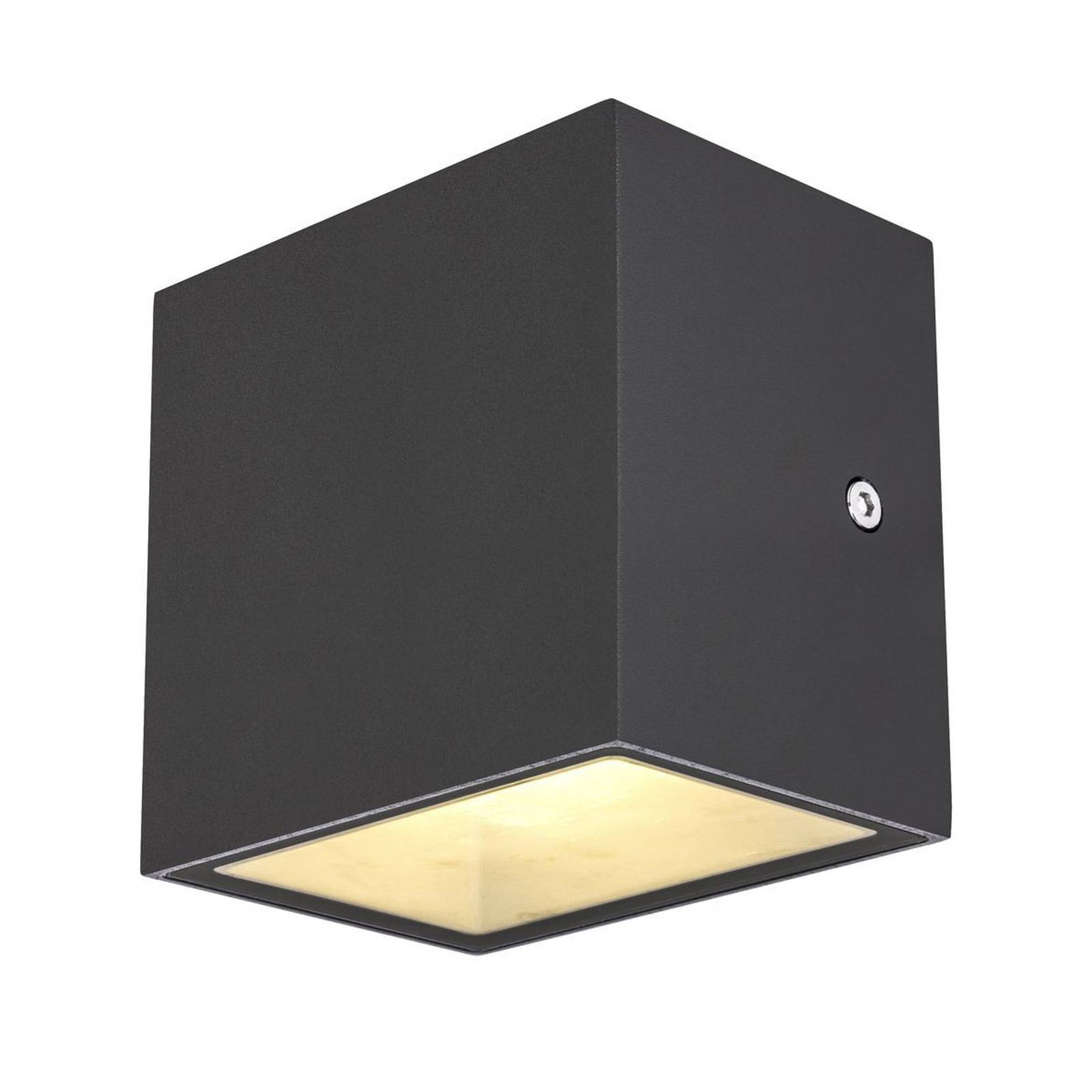 SLV Sitra Cube LED-Außenwandlampe, anthrazit