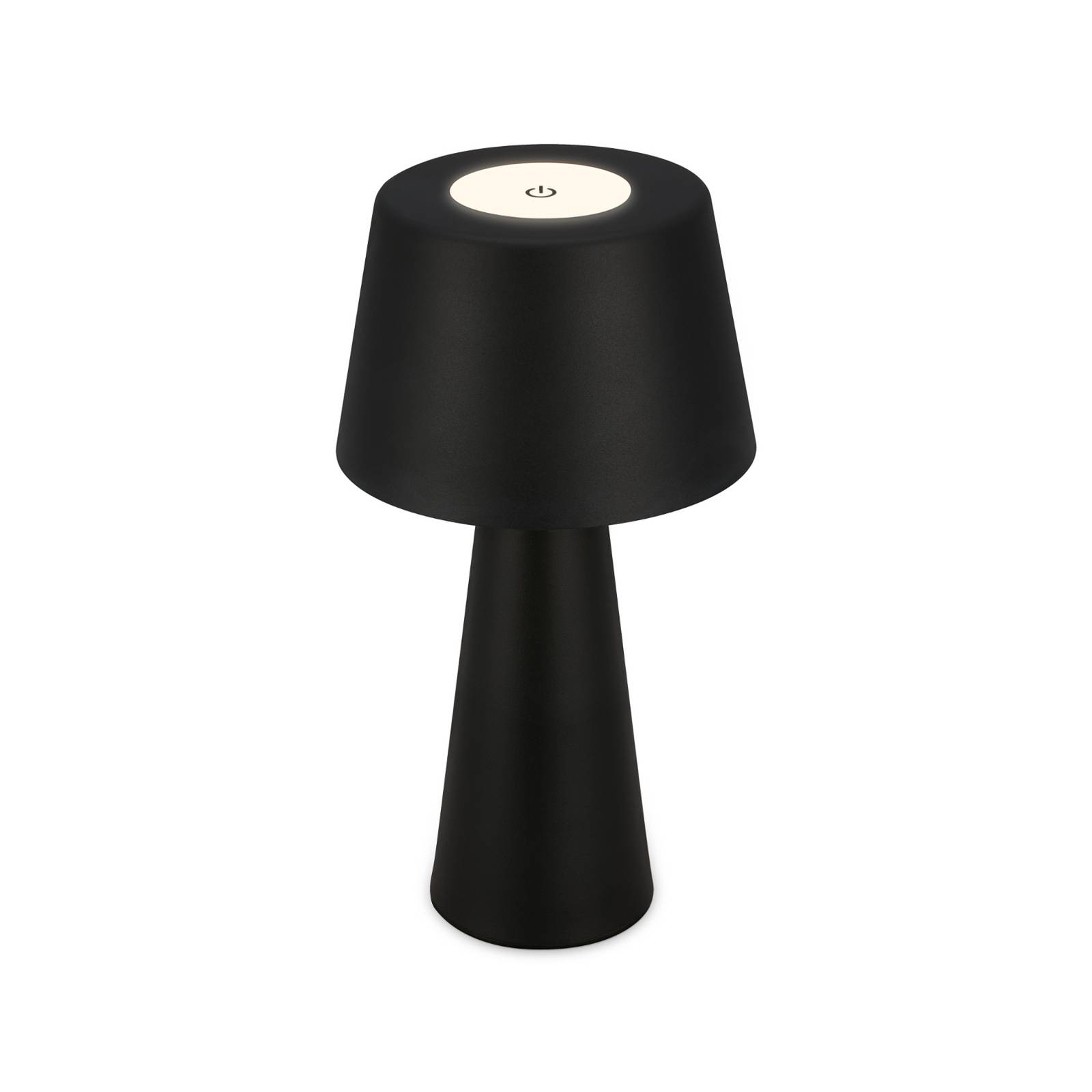 Briloner LED-Tischlampe Kihi mit aufladbarem Akku, schwarz
