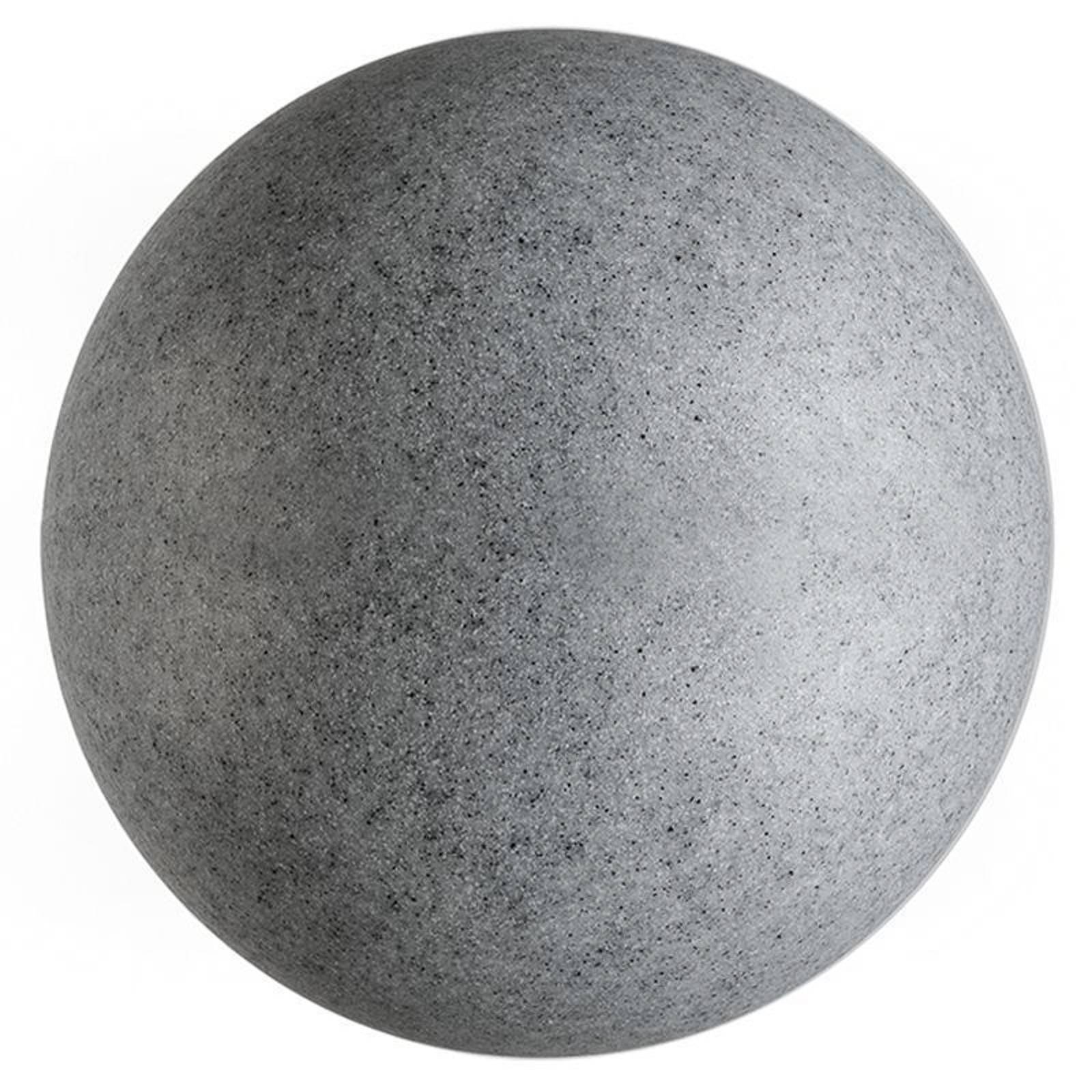 Deko-Light Außen-Kugelleuchte mit Erdspieß, granit, Ø 77cm