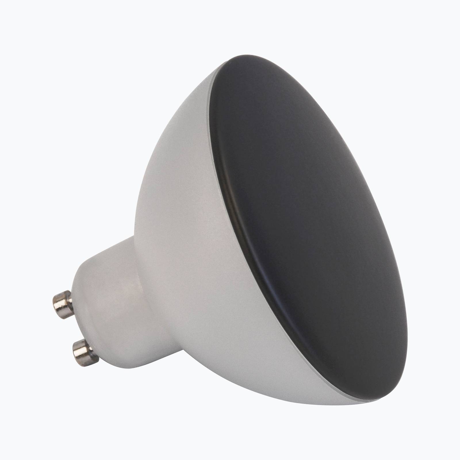 LightMe LED-Lampe GU10 4,9W CCT 2.700/4.000K Ø 7cm schwarz