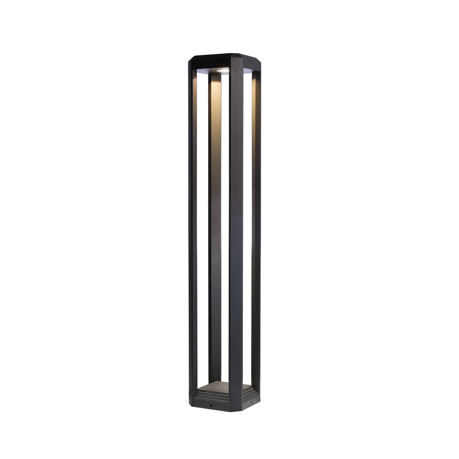 Deko-Light LED-Wegeleuchte Rubkat, grau, Höhe 80 cm