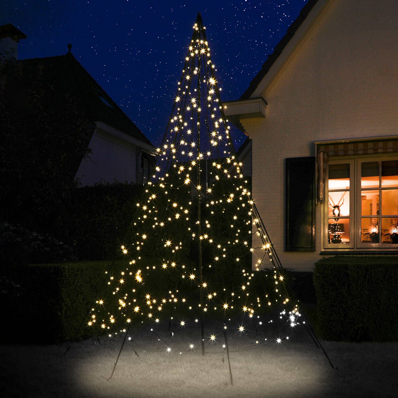 Fairybell Weihnachtsbaum mit Mast, 3 m, blinkend